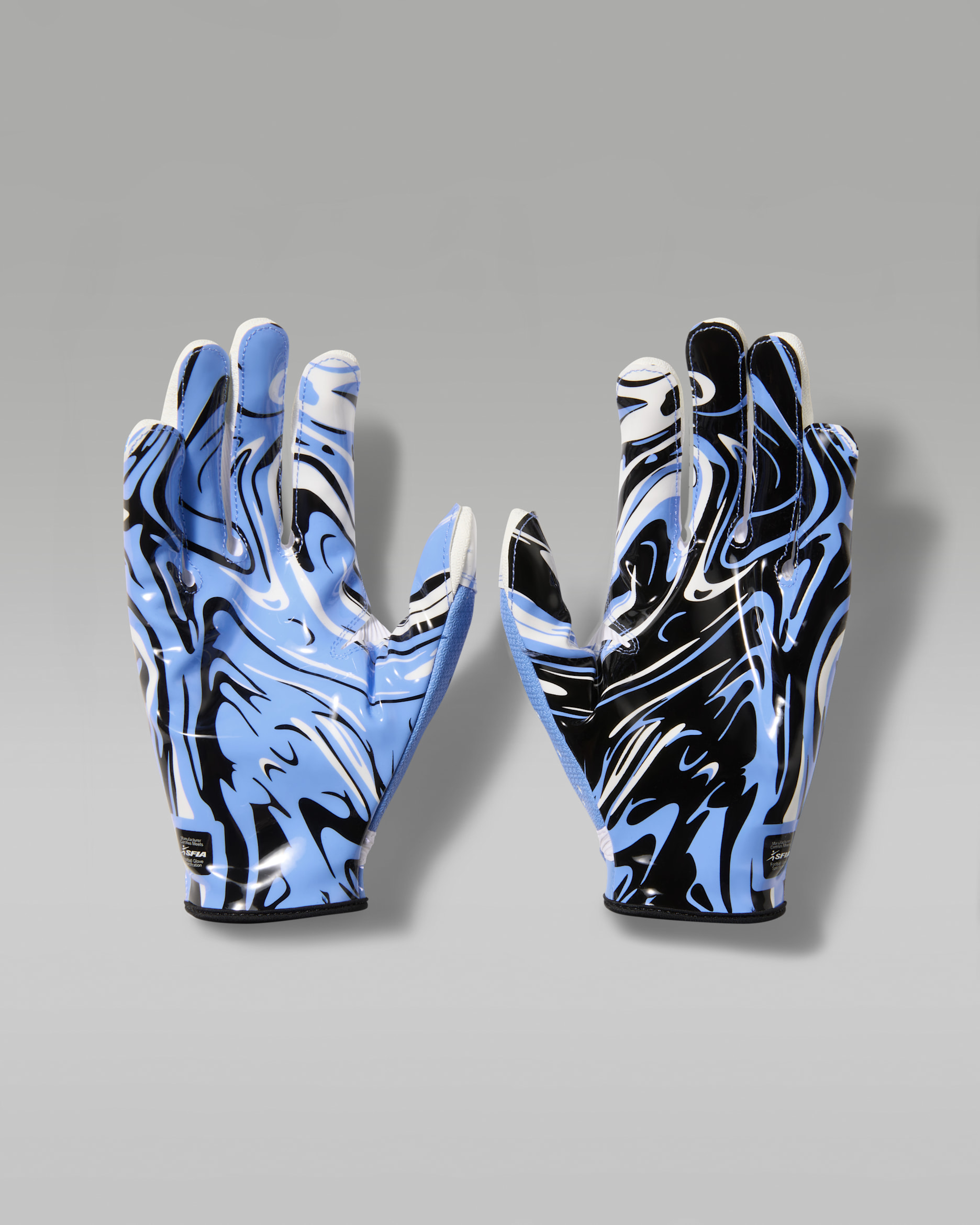 Jordan Fly Lock 2.0 Football Gloves - White/University Blue/Black