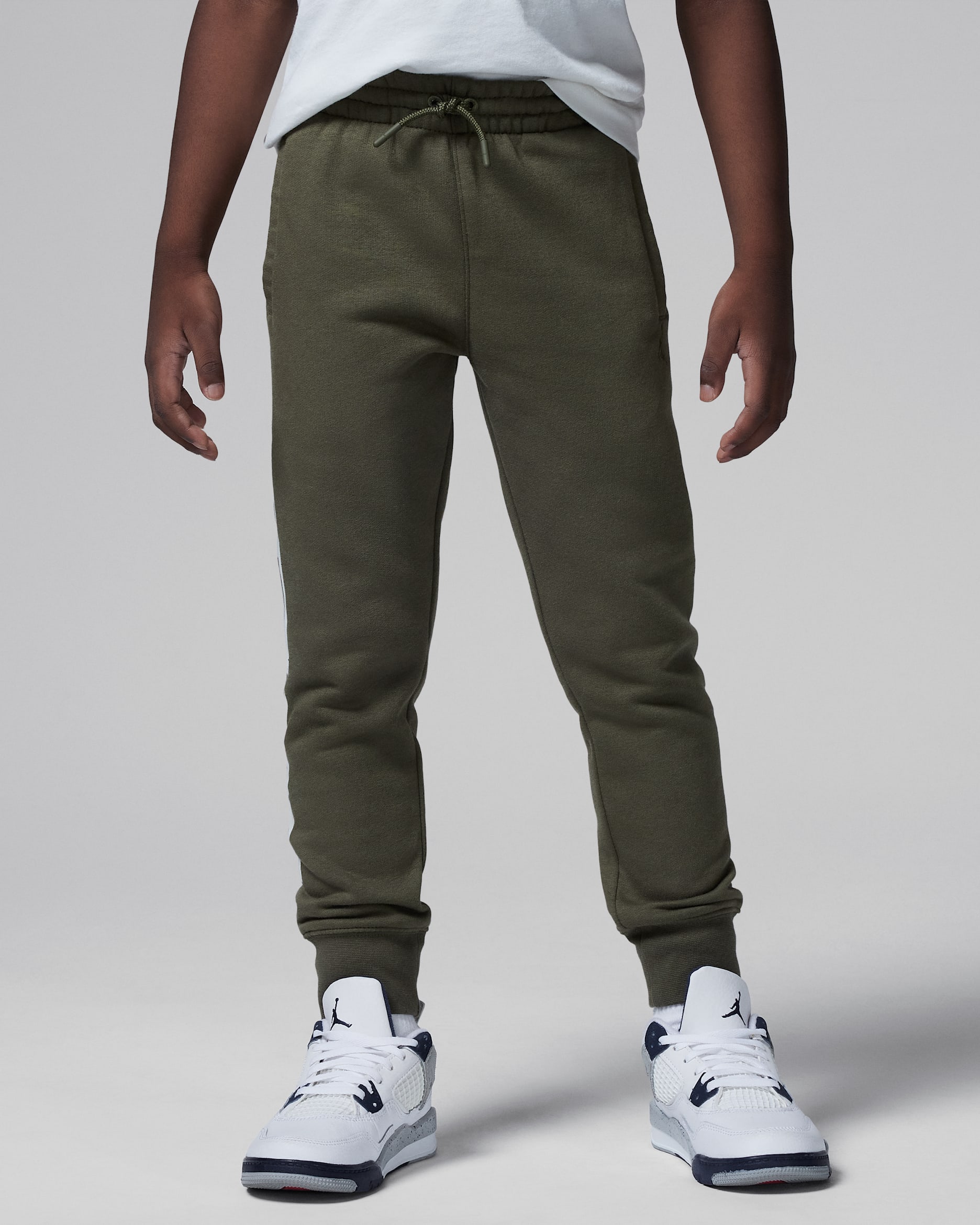 Jordan Flight MVP Little Kids' Fleece Pants - Medium Olive