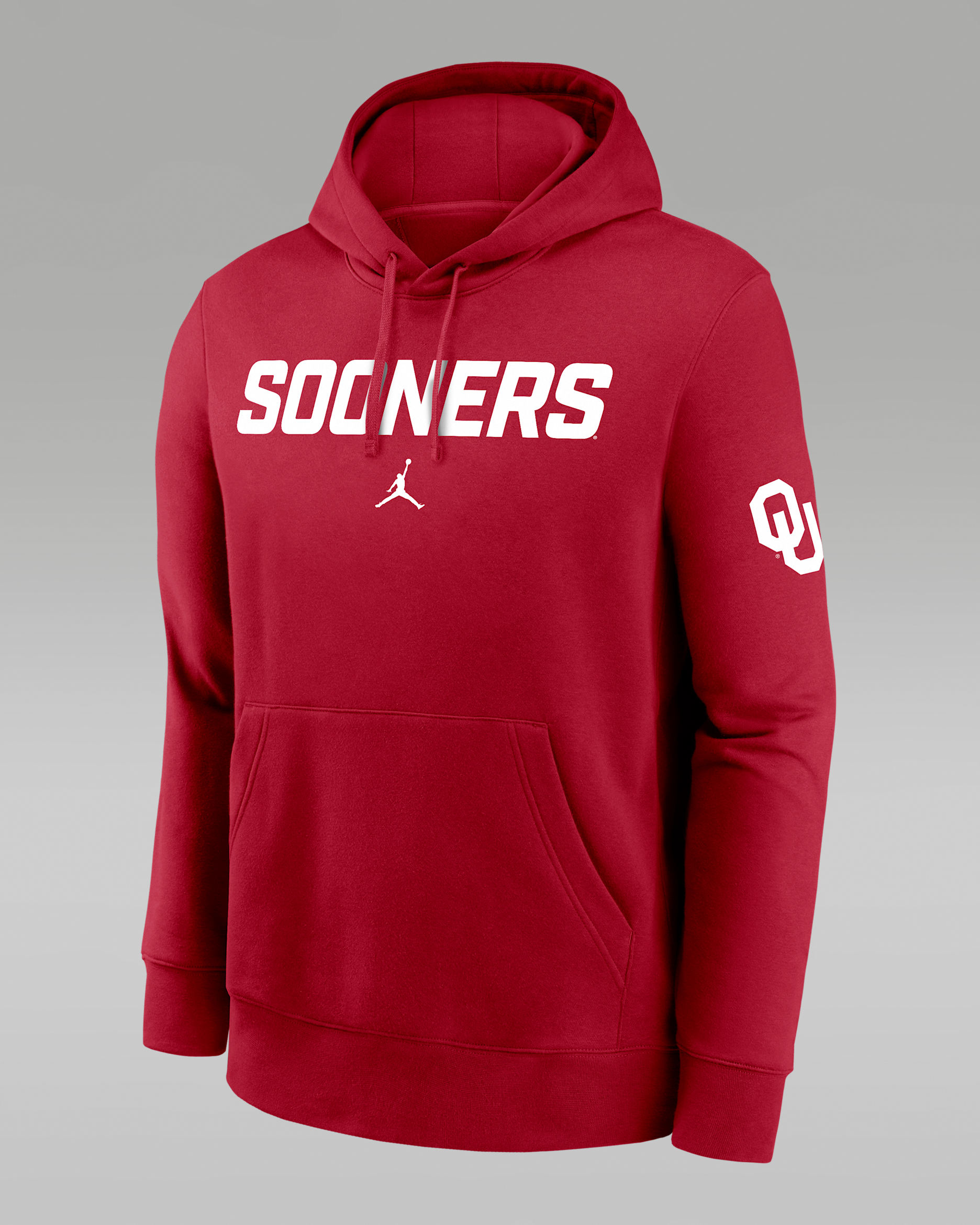 Oklahoma Club 2-Hit Nickname Men's Nike College Pullover Hoodie - Crimson