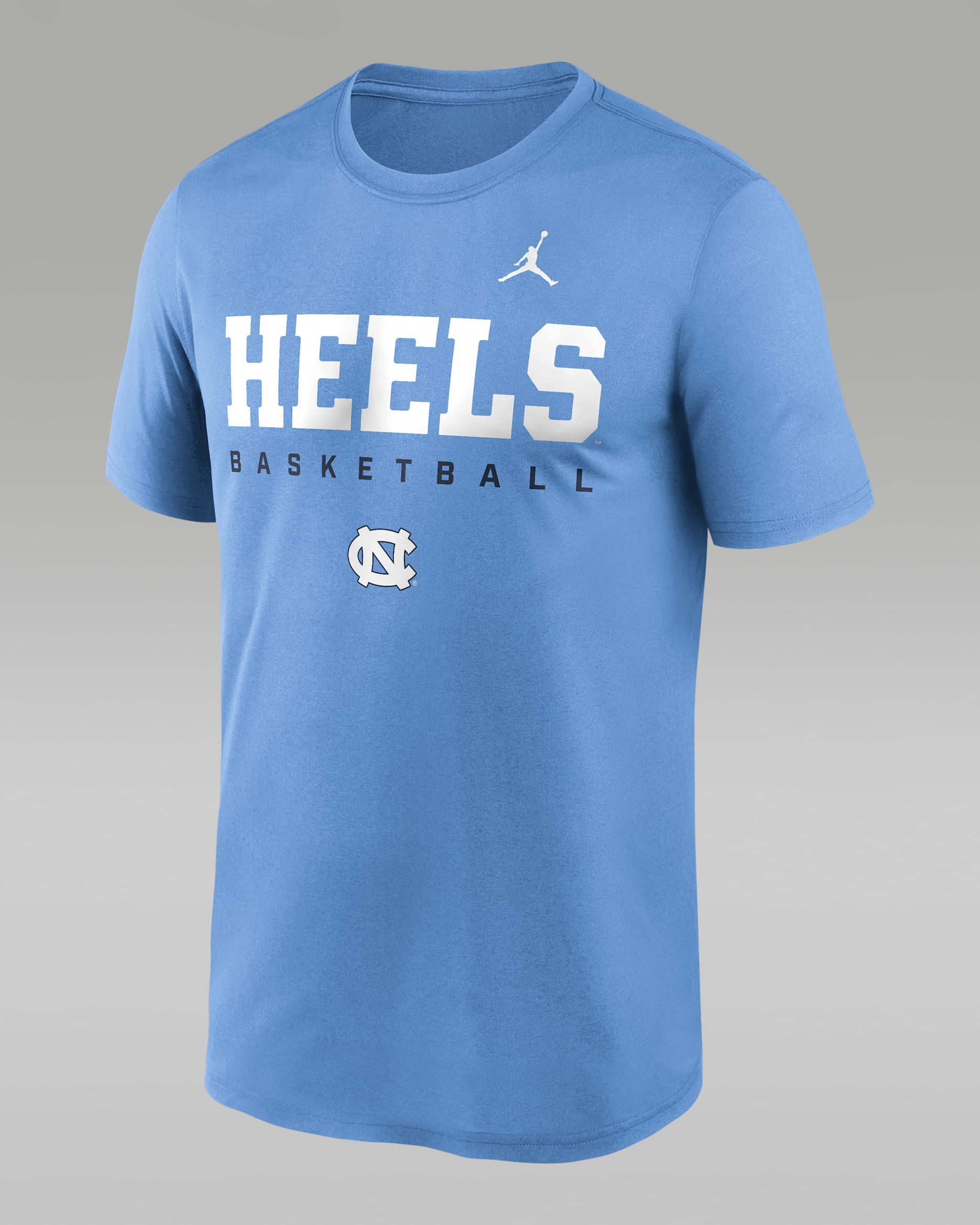 Playera universitaria marca Jordan Dri-FIT para hombre North Carolina Courtside Basketball Legend - Azul claro