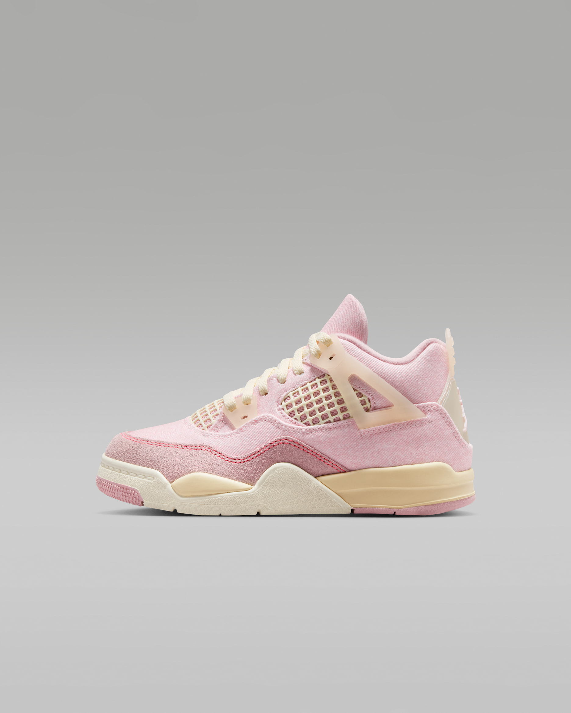 ジョーダン 4 レトロ "Worn Blue" リトルキッズシューズ - パールピンク/ココナッツミルク/モスリン/アイスカーマイン