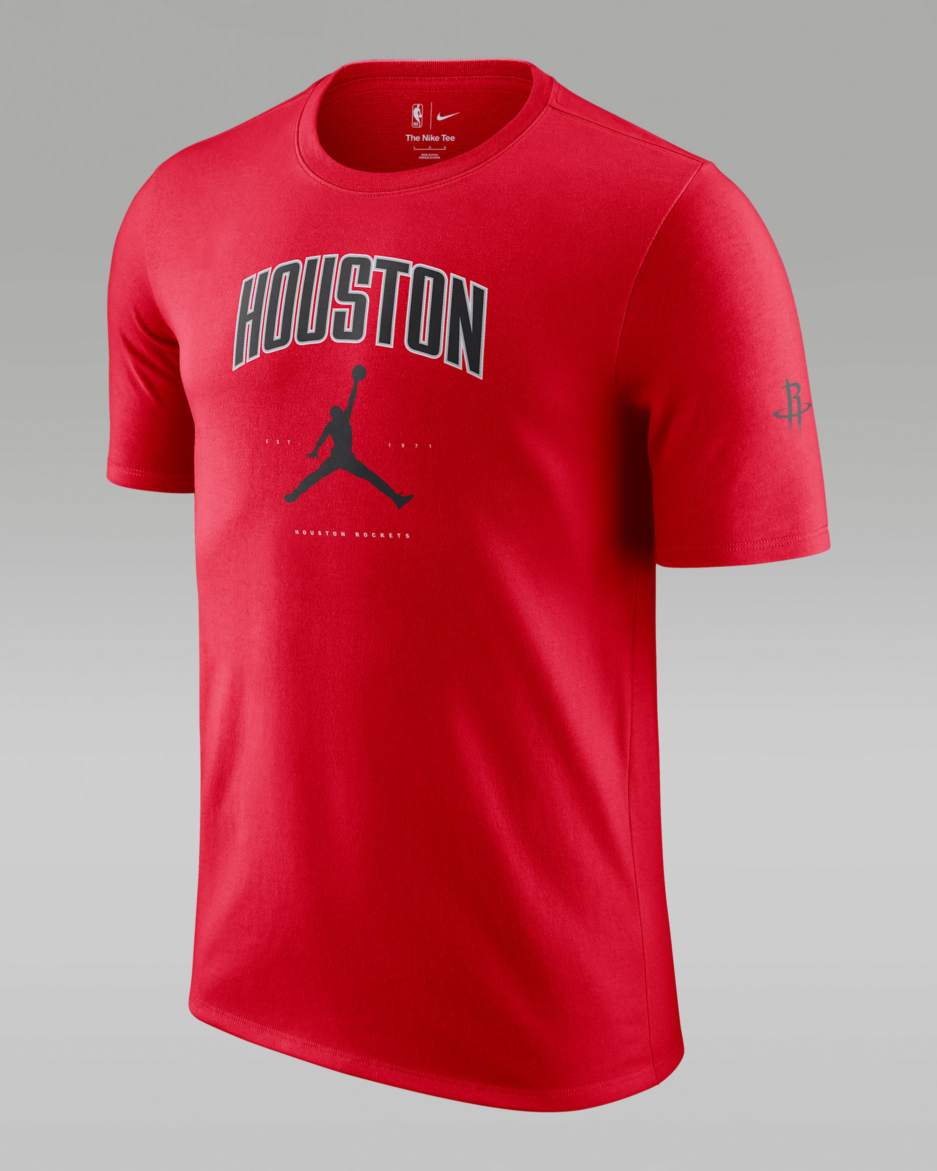 Playera Jordan de la NBA para hombre Houston Rockets Essential - Rojo universitario