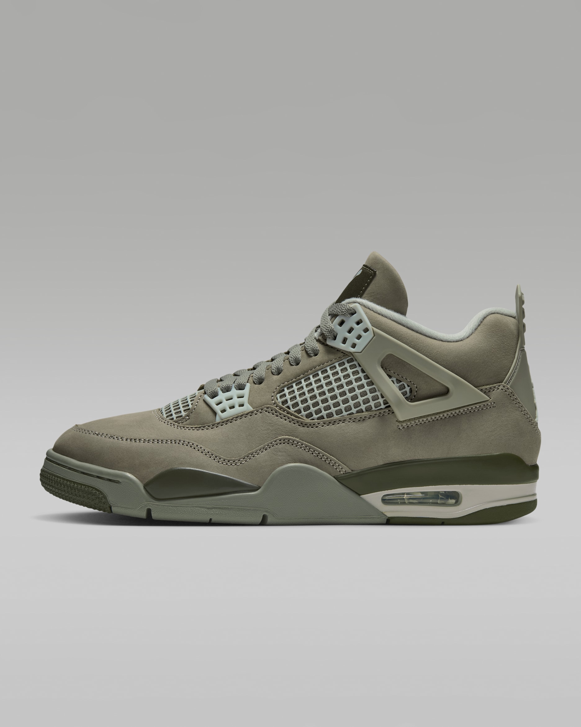 Sko Air Jordan 4 Retro "Light Army" för män - Light Army/Cargo Khaki/Phantom/Light Silver