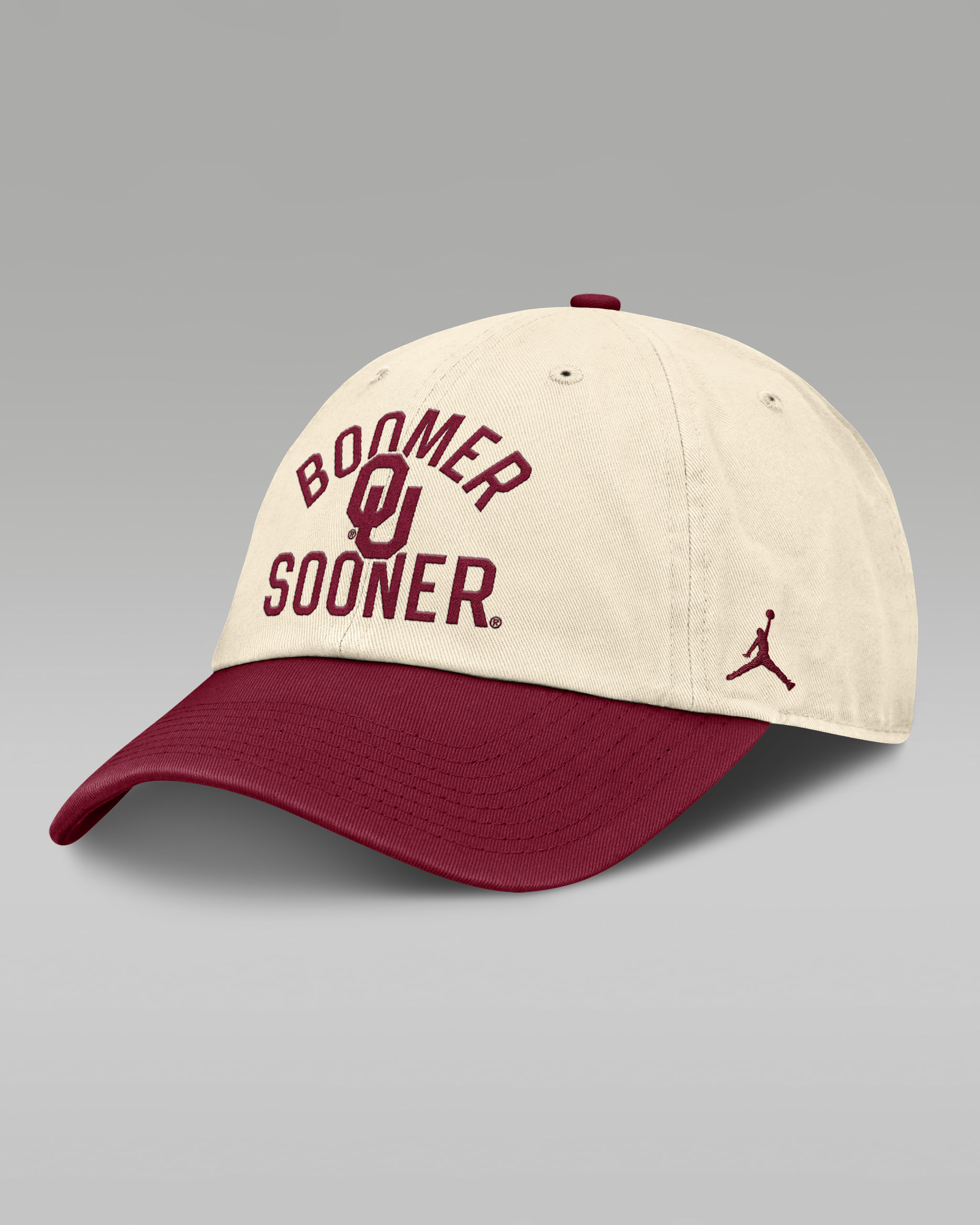Oklahoma Primetime 2-Tone Club Men's Jordan Brand College Adjustable Hat - Natural