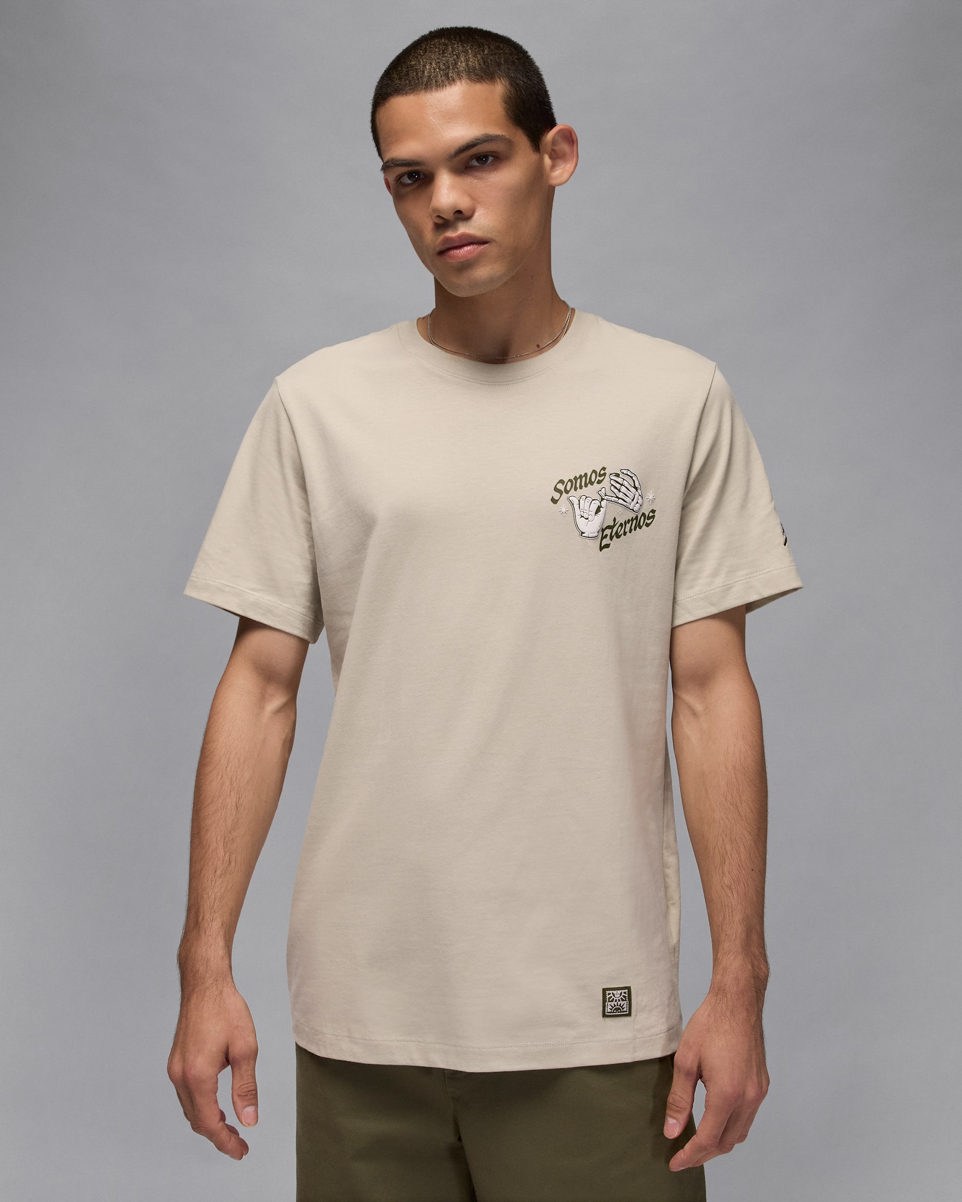 Playera para hombre Jordan - Piedra claro/Verde legión