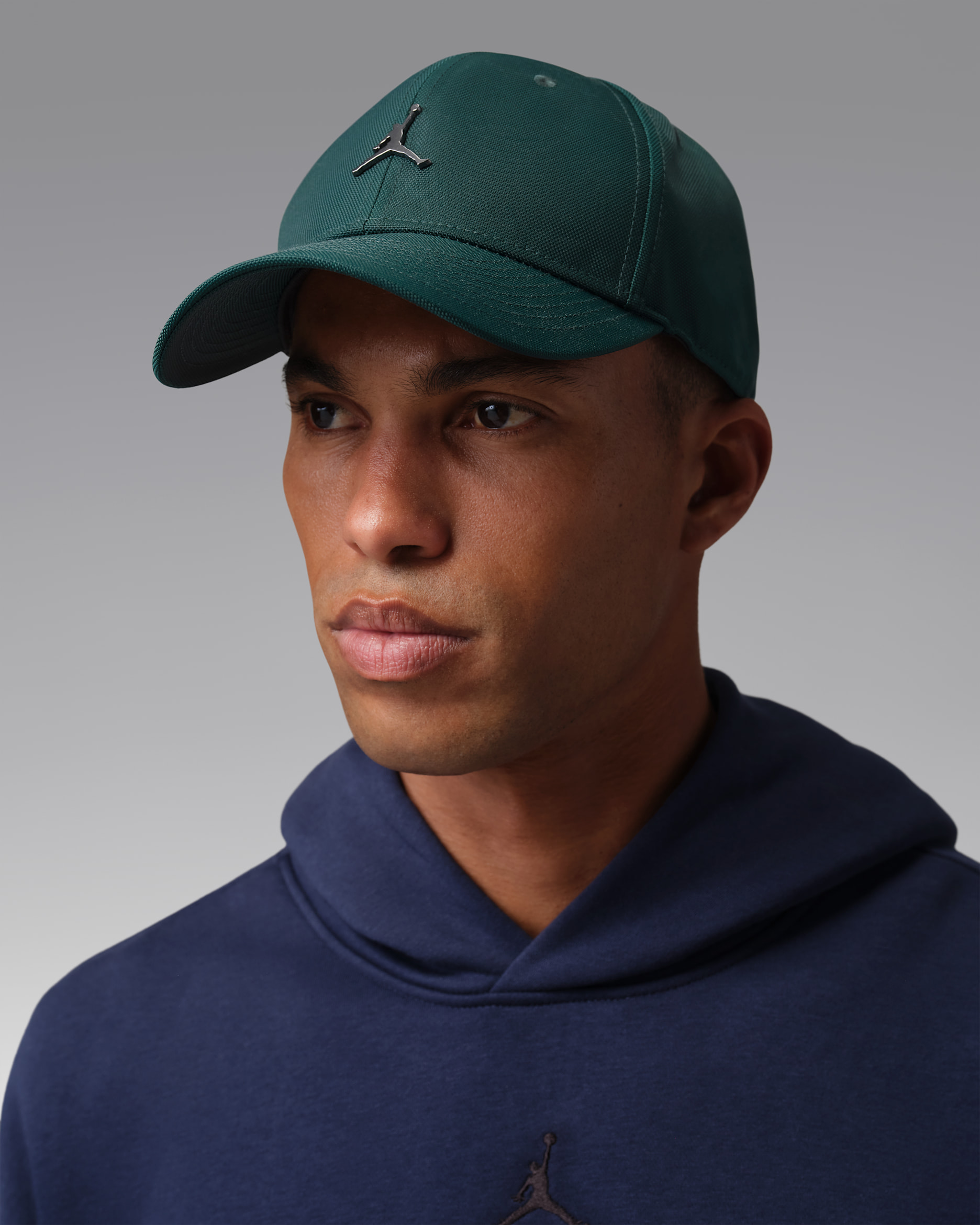 Casquette structurée Jordan Rise avec Jumpman en métal - Midnight Spruce