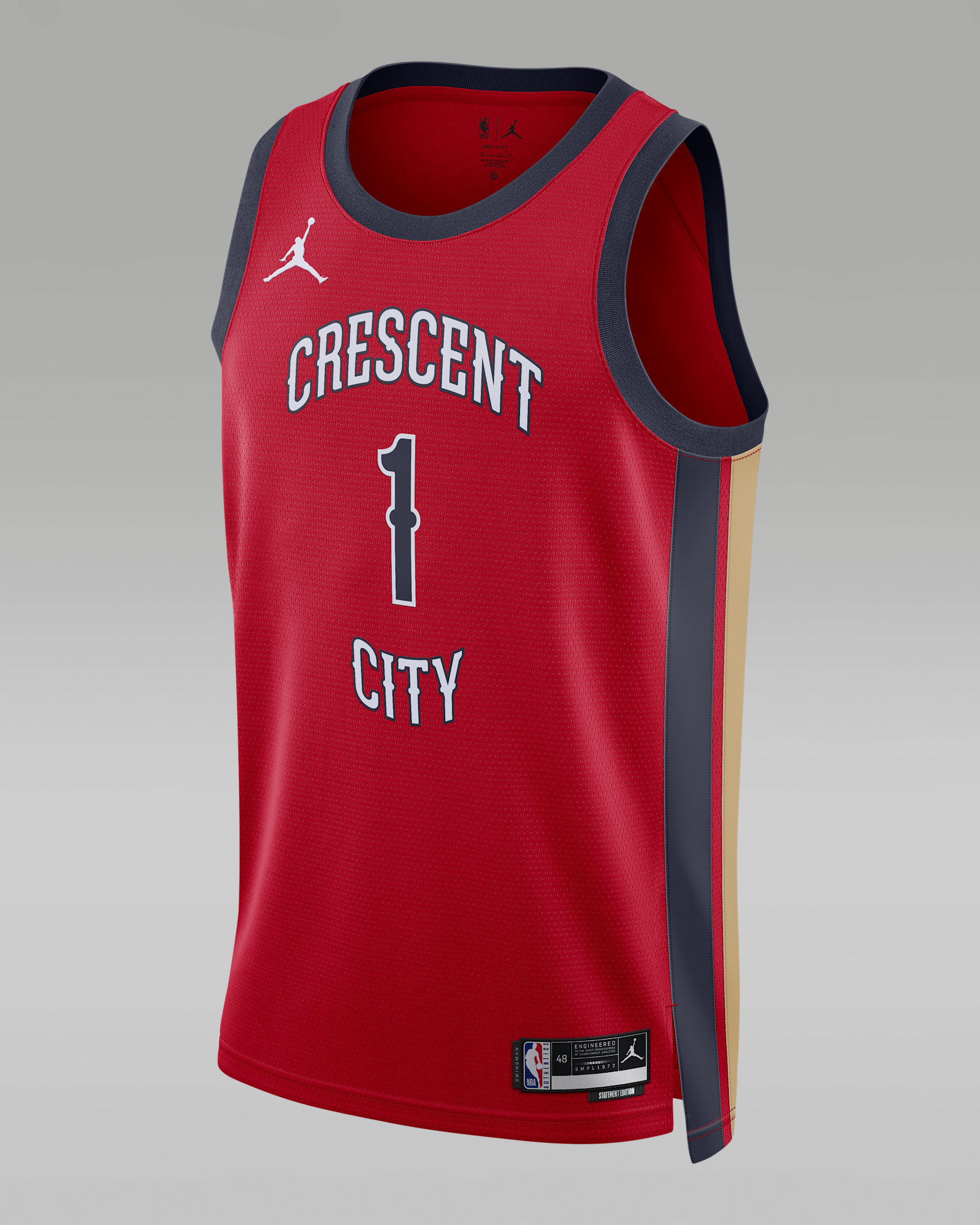 Zion Williamson New Orleans Pelicans 2023/24 Statement Edition Jordan Dri-FIT NBA Swingman Jersey - University Red