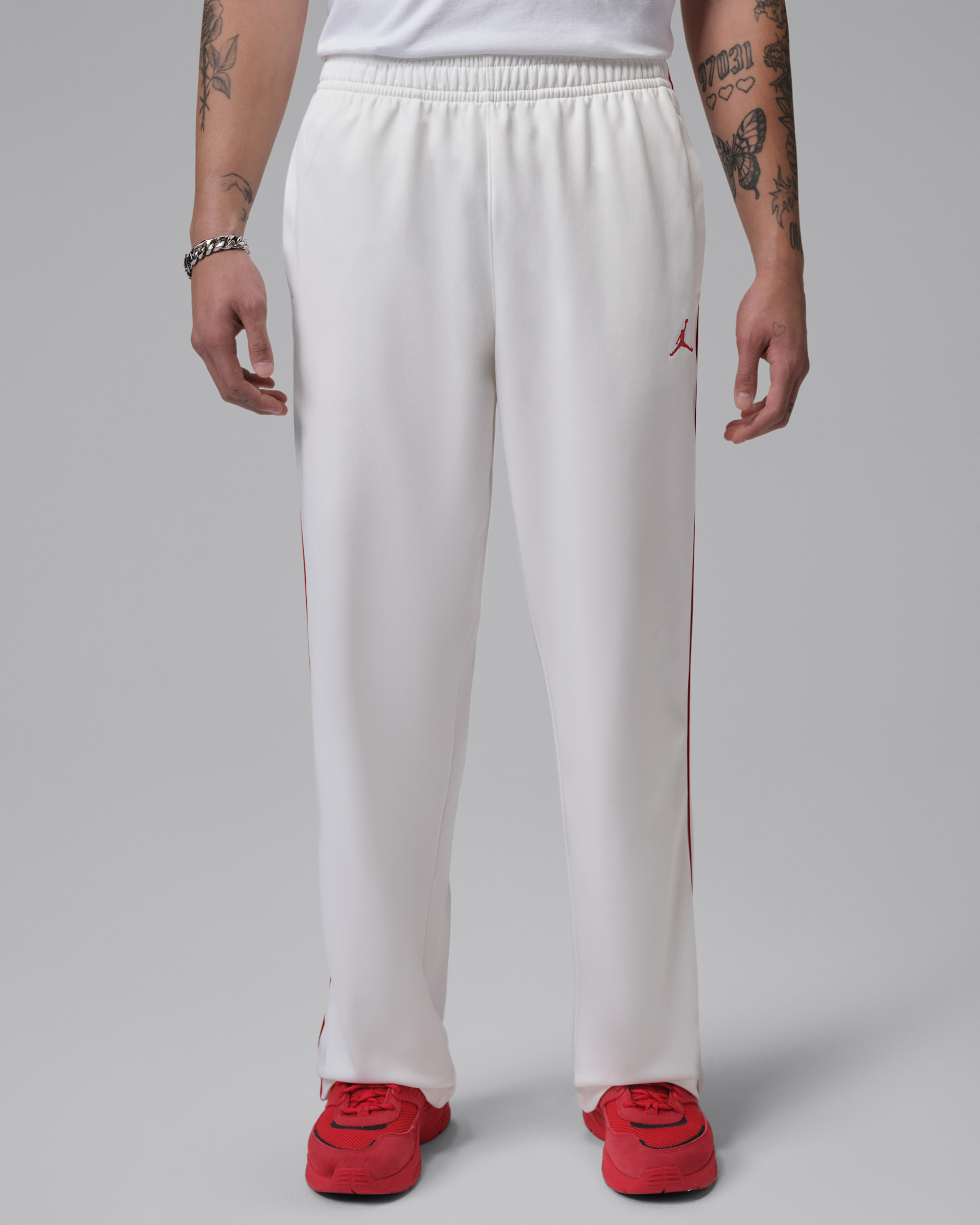 Pantalon de survêtement en tricot Jordan Brooklyn pour homme - Sail/Gym Red/Gym Red