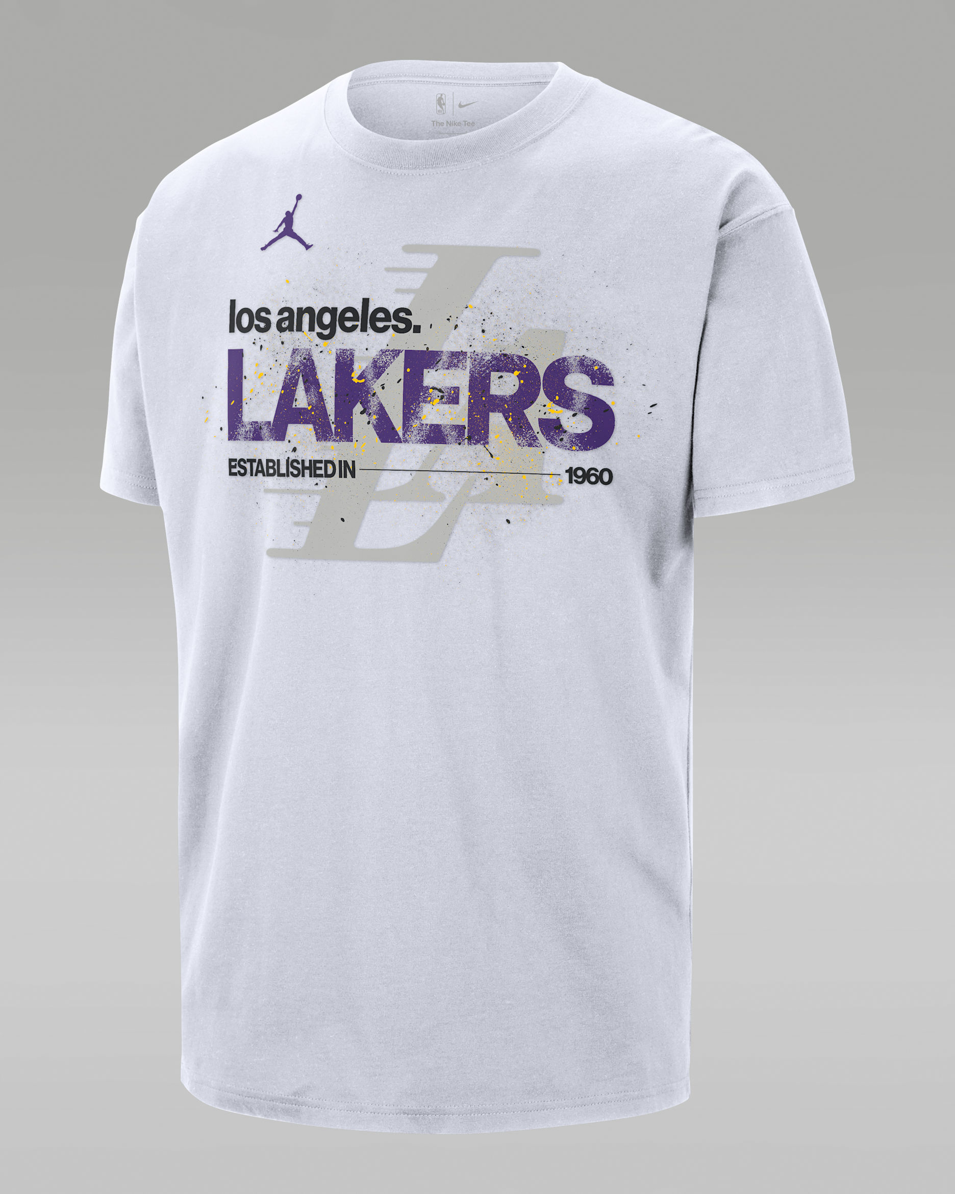 Los Angeles Lakers Courtside Men's Jordan '85 NBA Statement T-Shirt - White