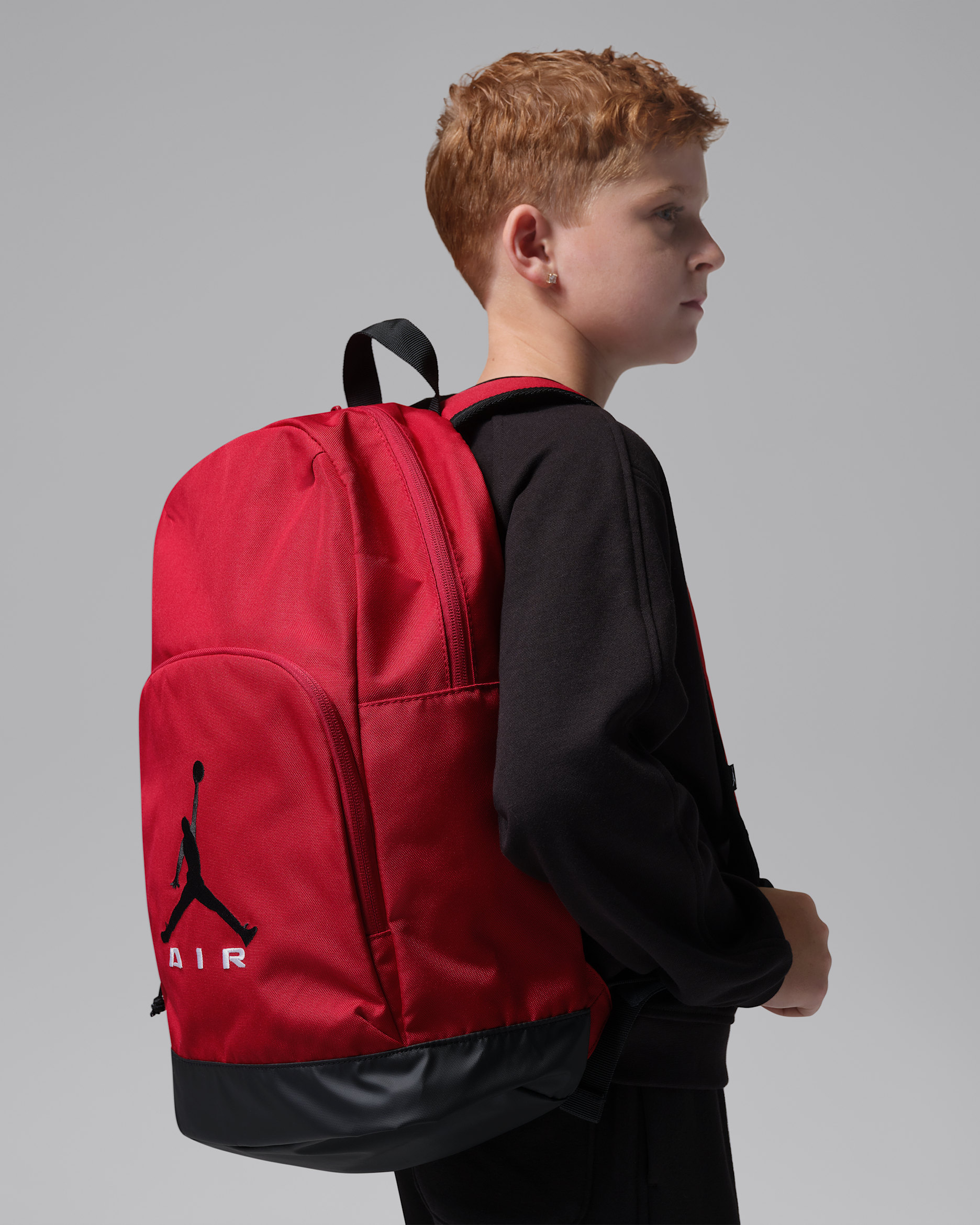 Jordan Big Kids' Air Raid Backpack (17L) - Gym Red