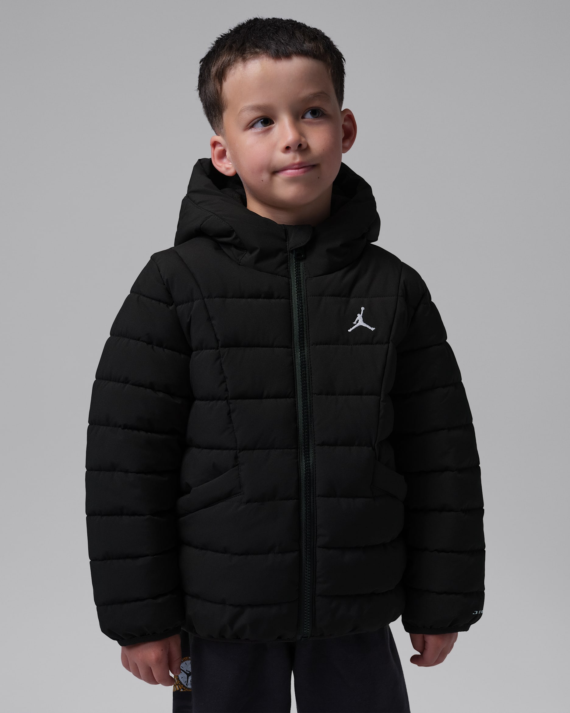 Jordan Little Kids' Midweight Active Puffer Jacket - Black
