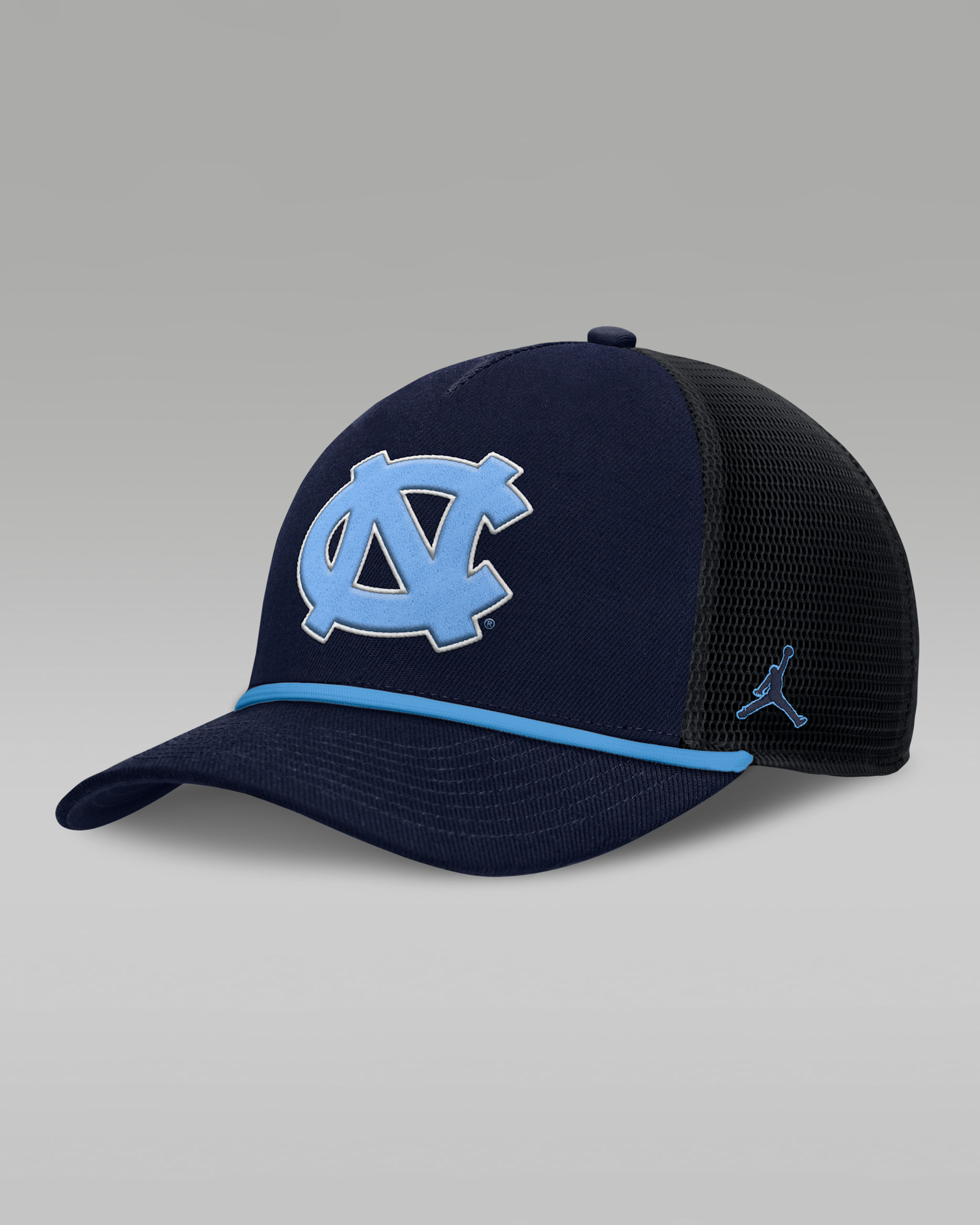 North Carolina Primetime Rise Men's Jordan Brand College Trucker Adjustable Hat - Navy