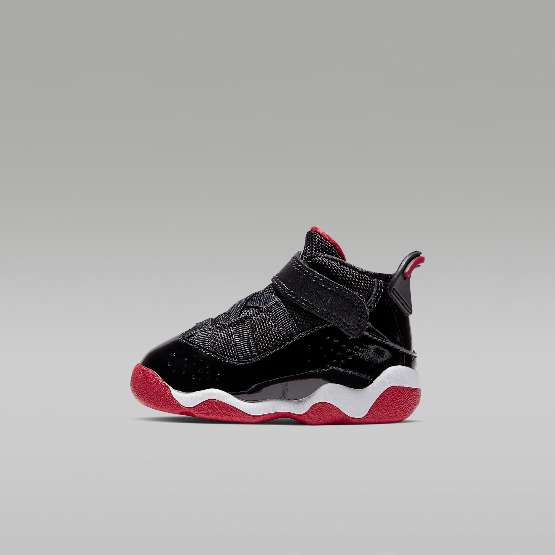 Tenis para bebé e infantil Jordan 6 Rings - Negro/Blanco/Rojo universitario