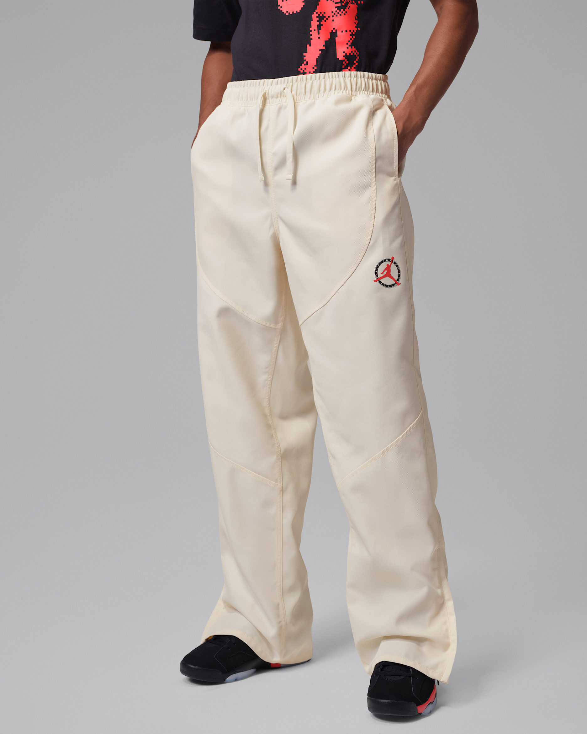Jordan Flight Club Men's Twill Trousers - Pale Ivory