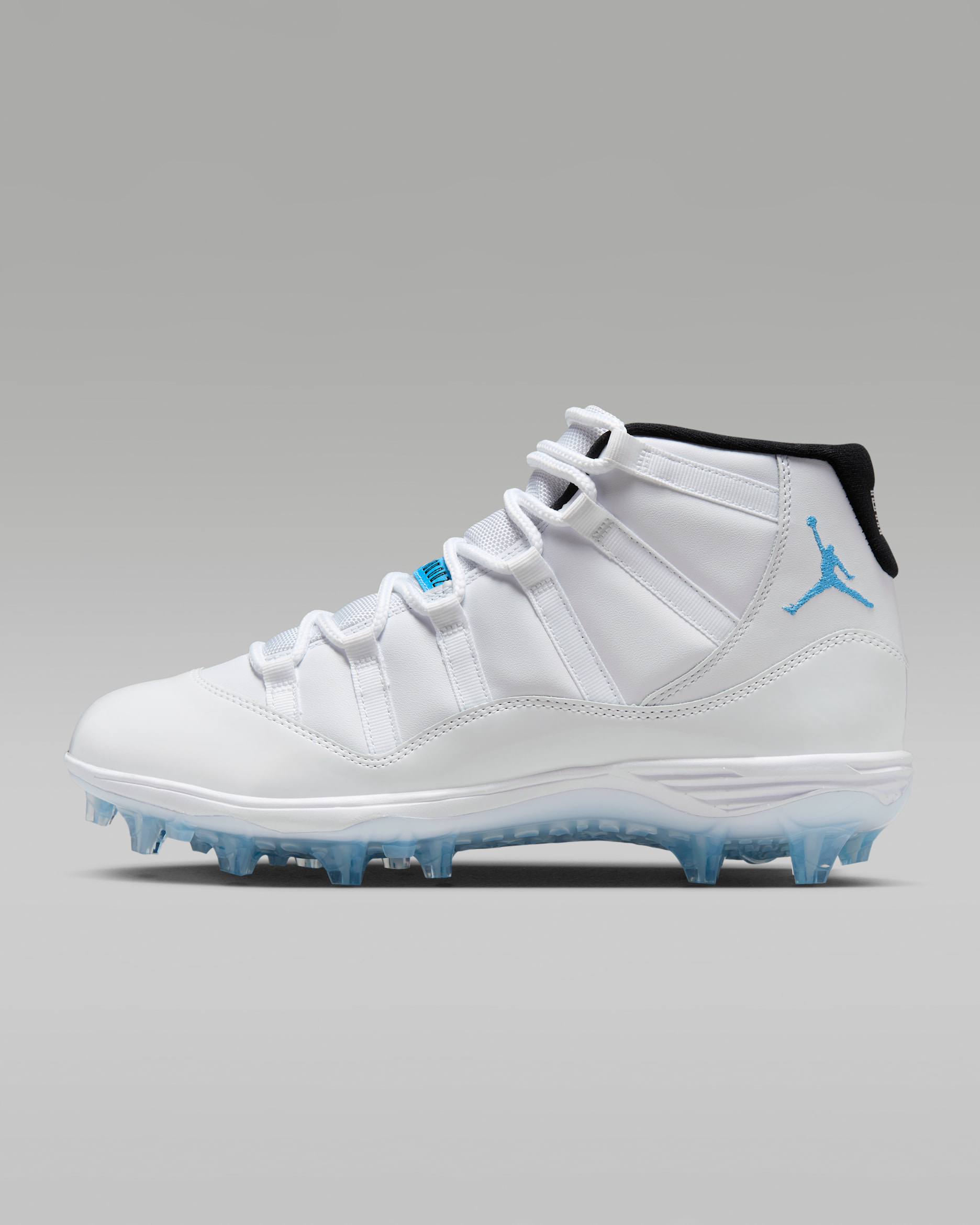 Jordan 11 Mid TD Men's Football Cleats - White/Black/Legend Blue