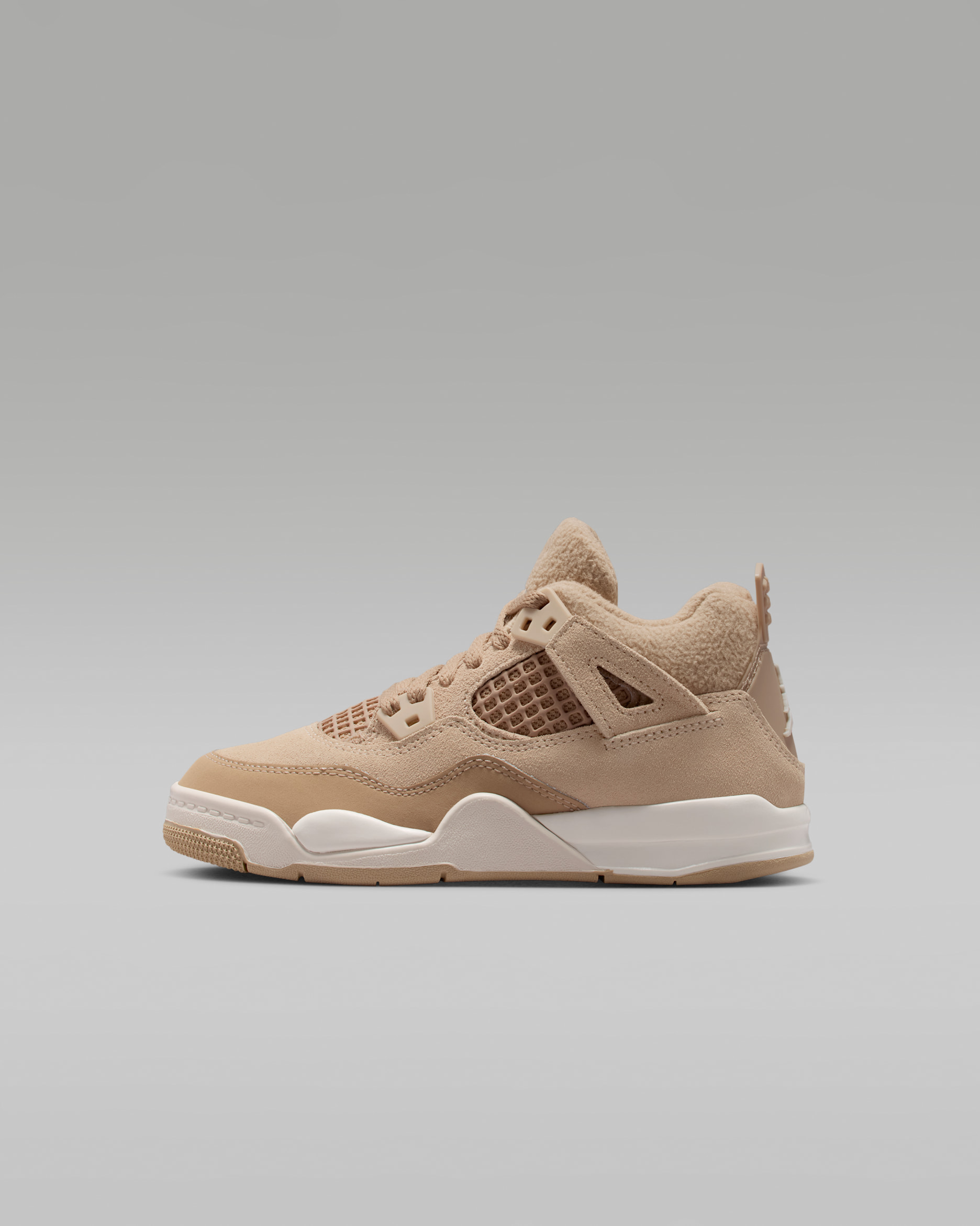 Tenis para niños de preescolar Jordan 4 Retro - Cáñamo/Marrón verdoso claro