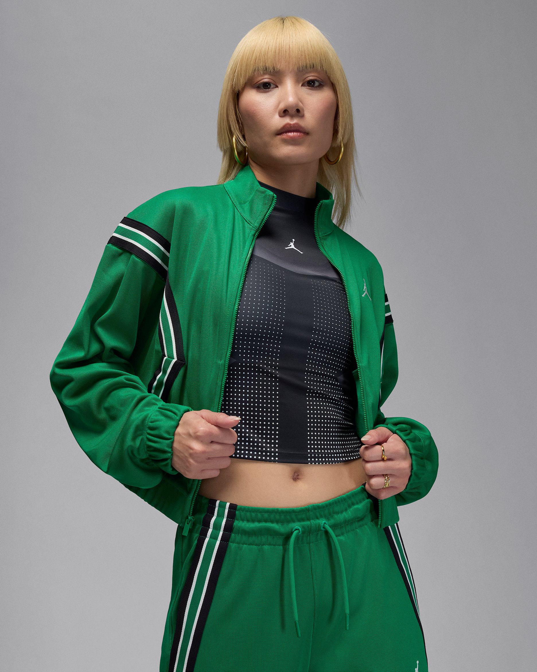 Jordan Brooklyn Women's Full-Zip Tracksuit Jacket - Malachite/Sail