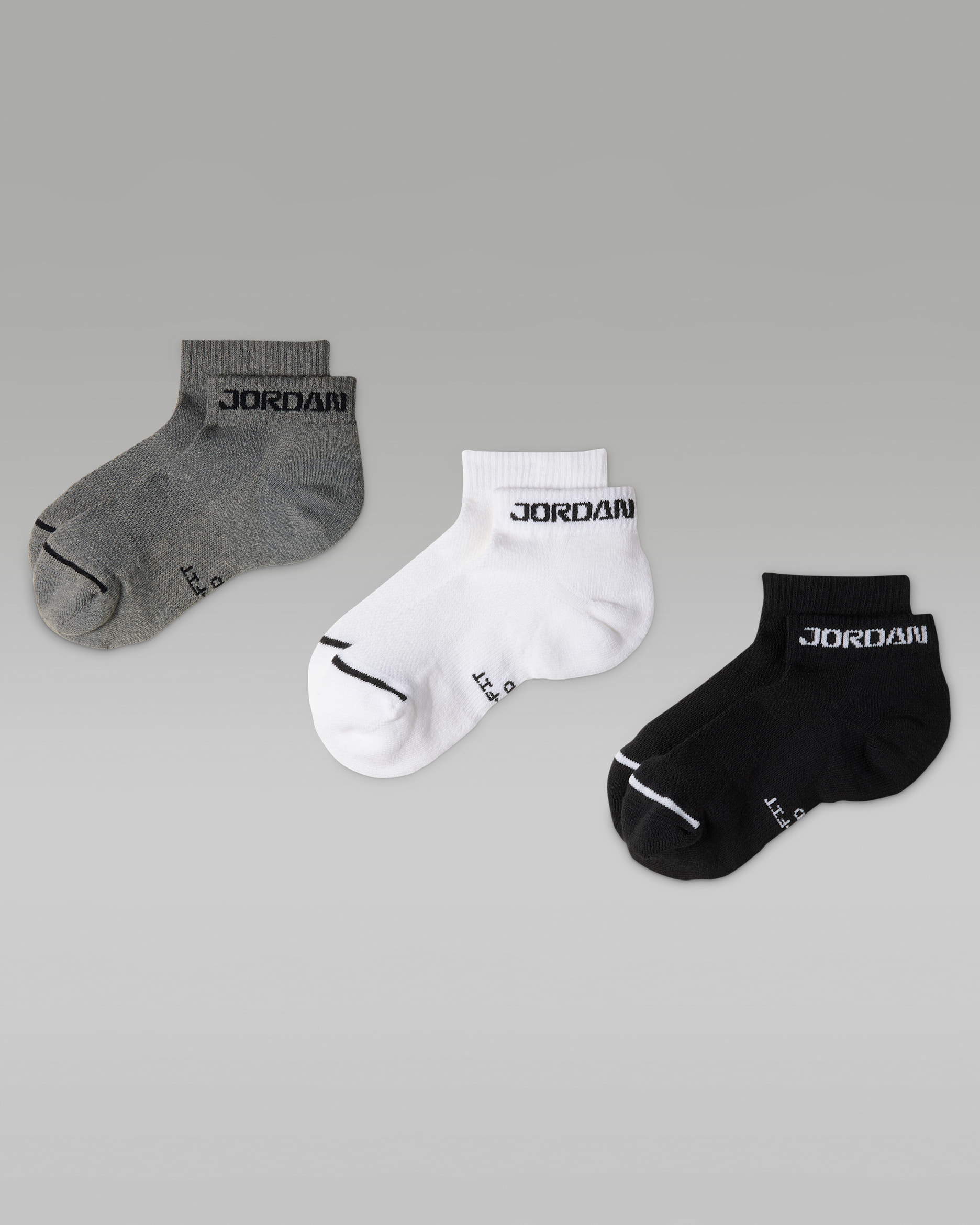 Jordan Everyday Elevated No-Show Socks (3 Pairs) - Multi-Color