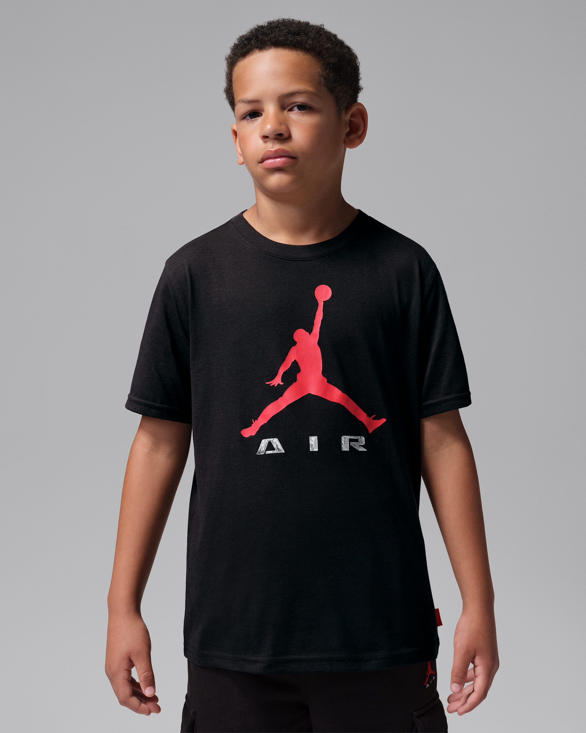Jordan Brooklyn T-shirt met graphic voor kids - Zwart
