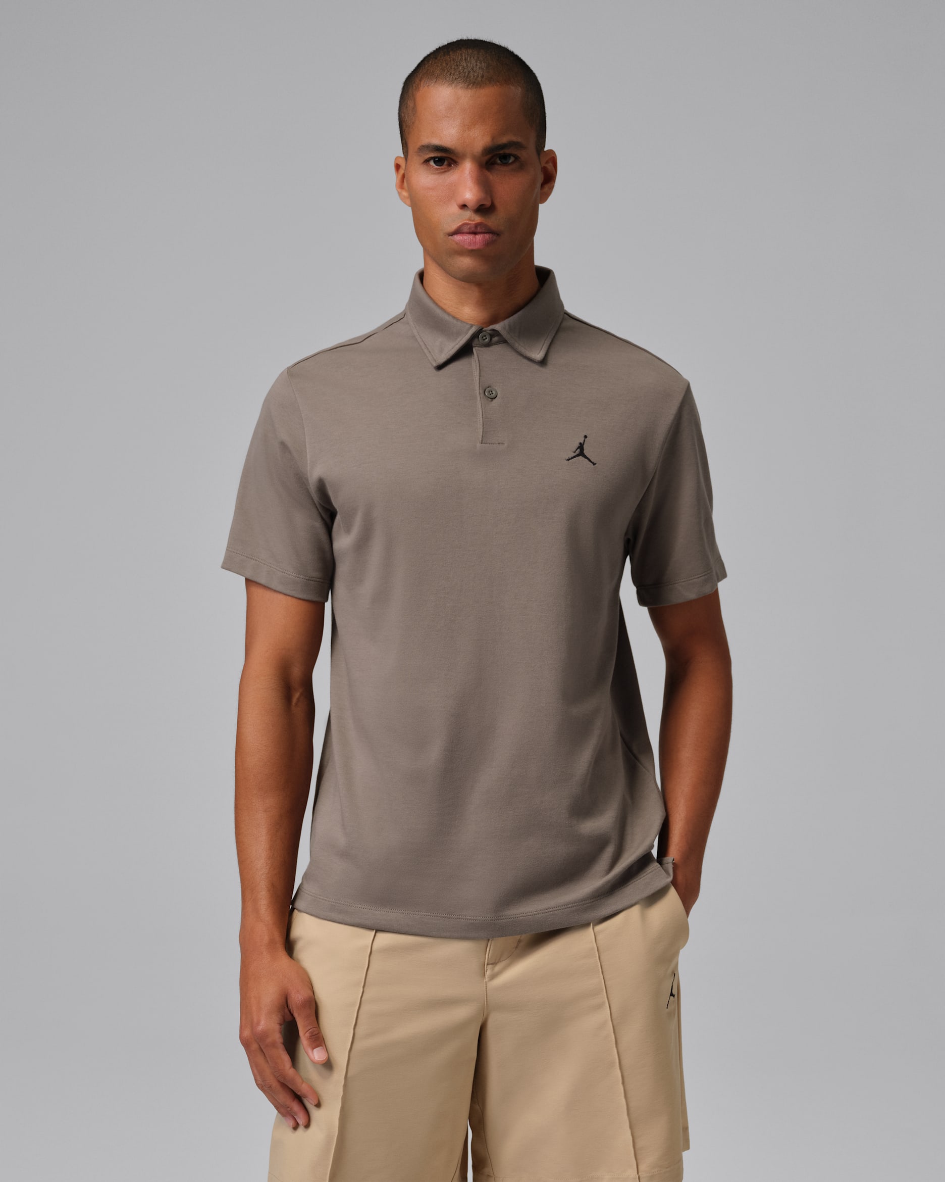 Polo de golf Dri-FIT para hombre Jordan Sport - Gris oliva/Antracita