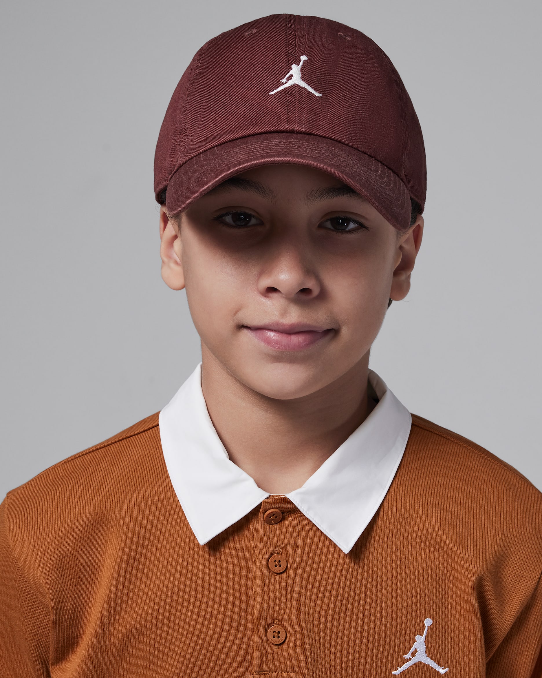 Jordan Club Unstructured Curved-Bill Hat - Dark Pony/White