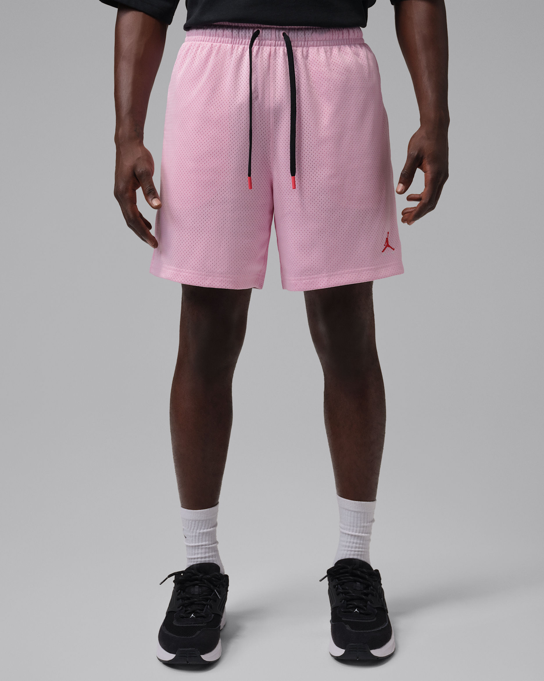 Jordan Brooklyn Men's Mesh Shorts - Pink Foam/University Red
