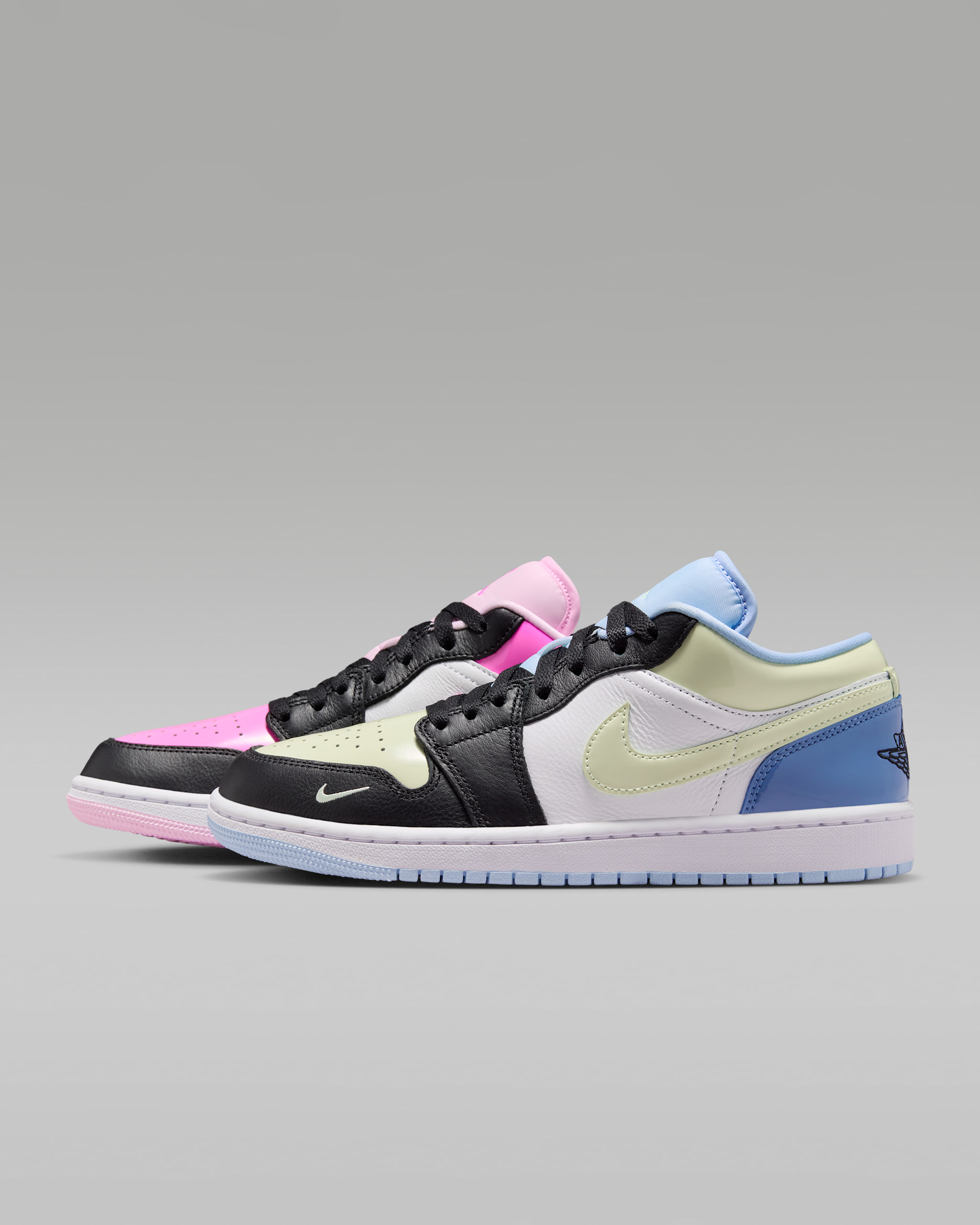 Air Jordan 1 Low SE Women's Shoes - Black/White/Pink Spell