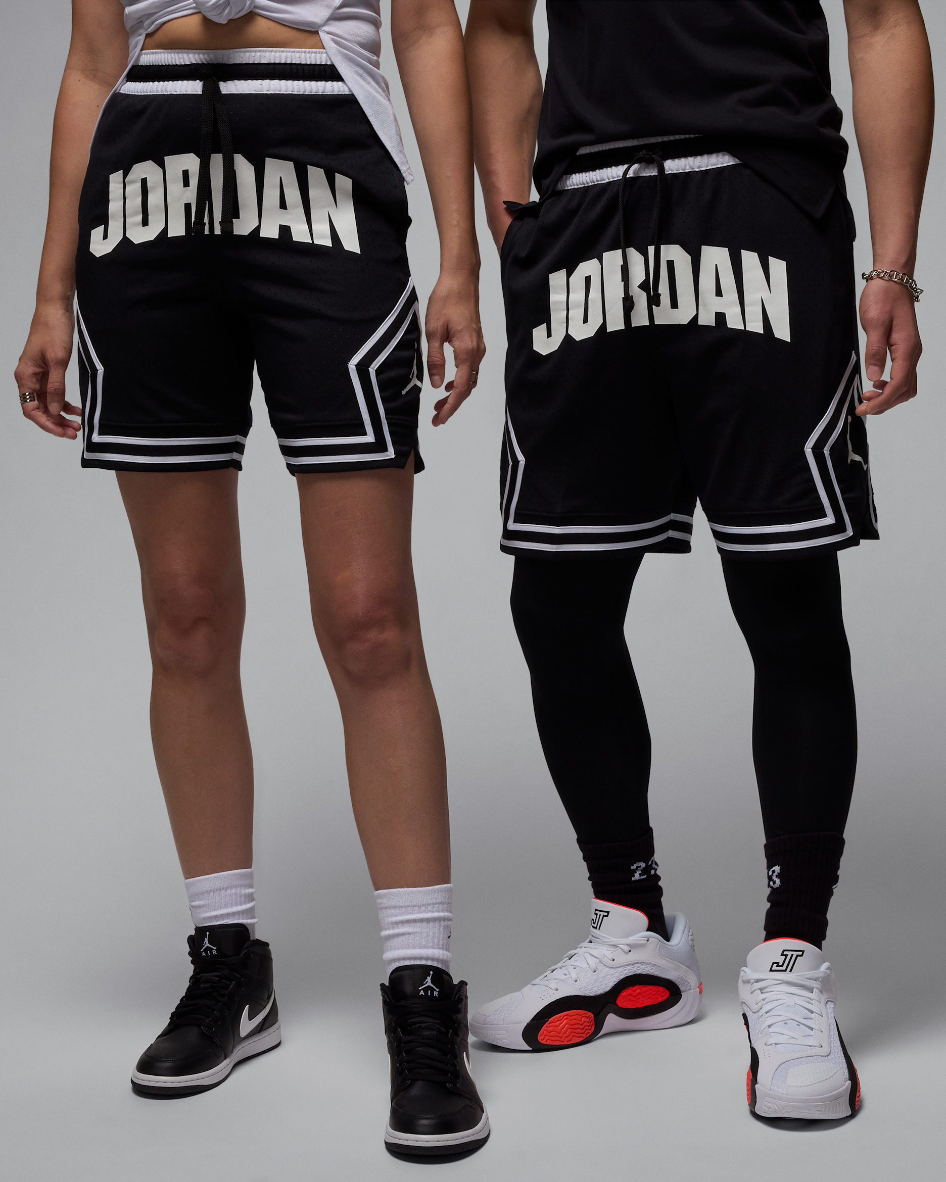 ジョーダン スポーツ メンズ Dri-FIT ダイアモンド ショートパンツ - ブラック/ホワイト/ホワイト