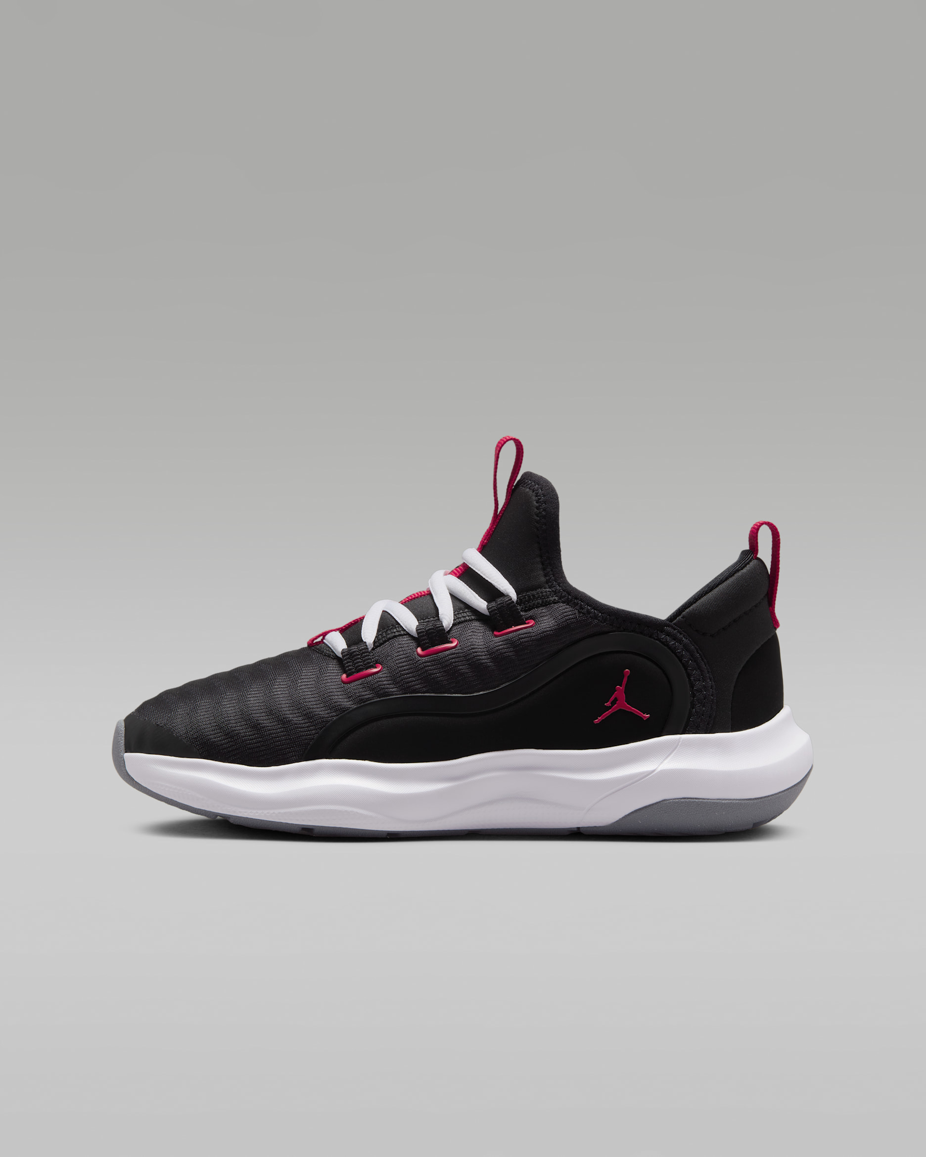 조던 23/7.2 이지온 주니어 신발 - 블랙/쿨 그레이/화이트/유니버시티 레드