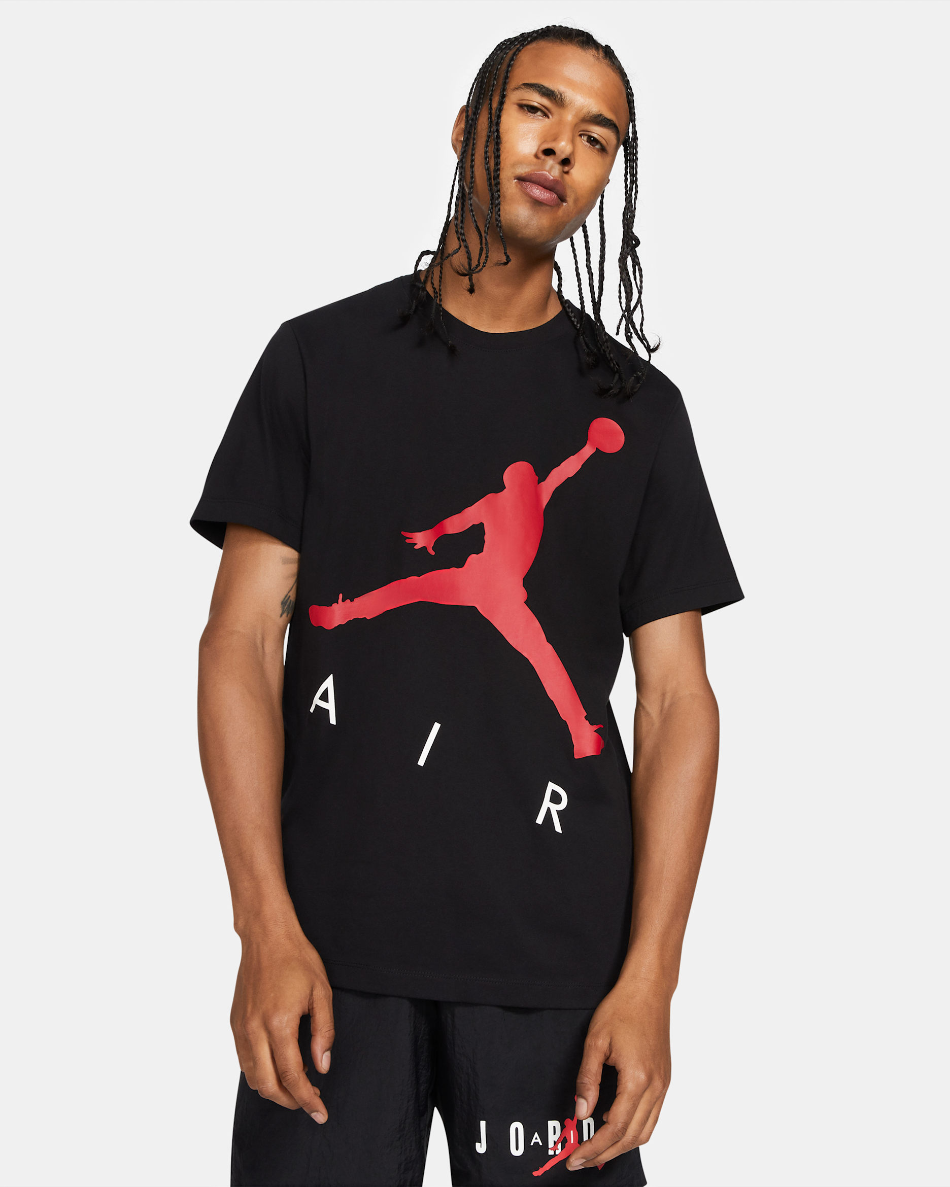 Jordan Jumpman Air Men's Short-Sleeve T-Shirt - Black/Gym Red