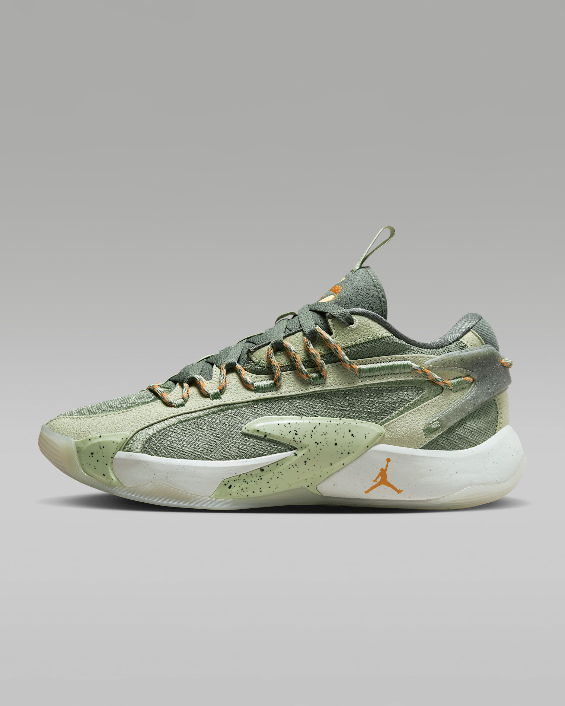 Luka 2 PF Basketball Shoes - Olive Aura/Oil Green/Sea Glass/Vivid Orange