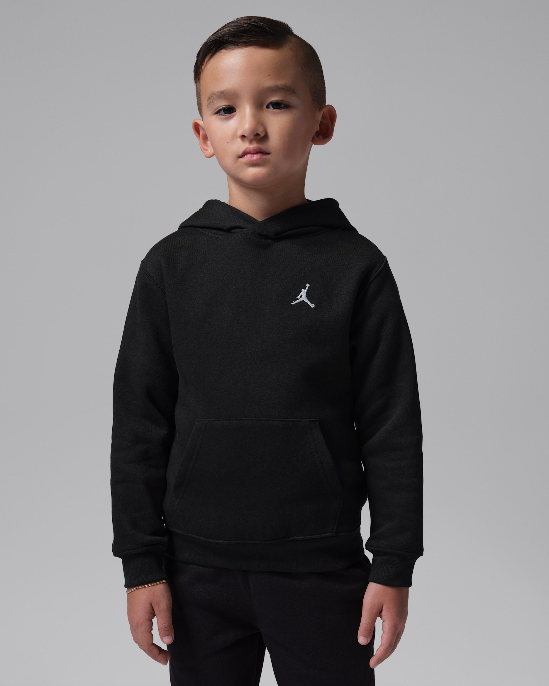 Jordan Brooklyn Fleece Little Kids' Pullover Hoodie - Black