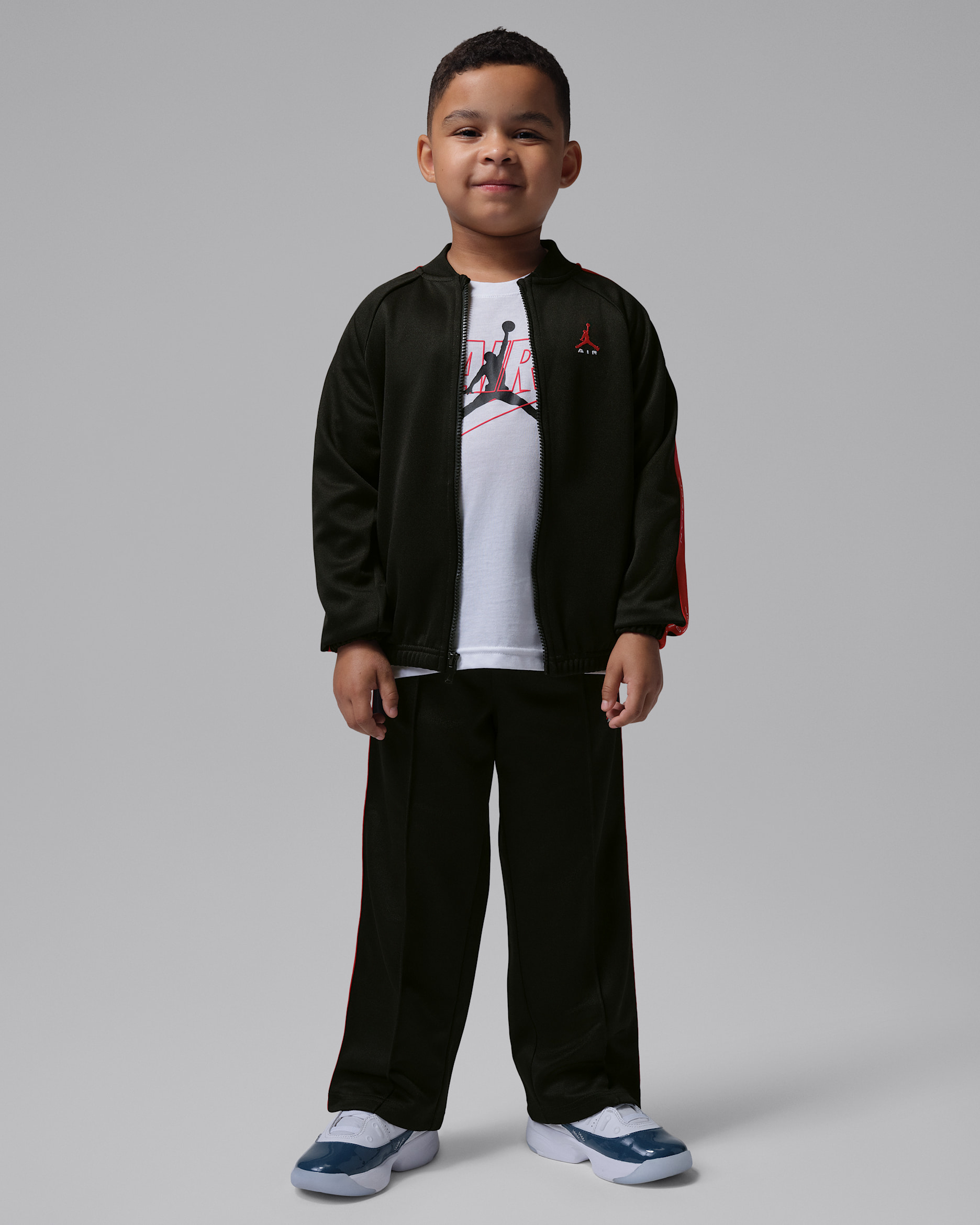 Jordan Brooklyn Essentials Little Kids' Dri-FIT 2-Piece Track Set - Black