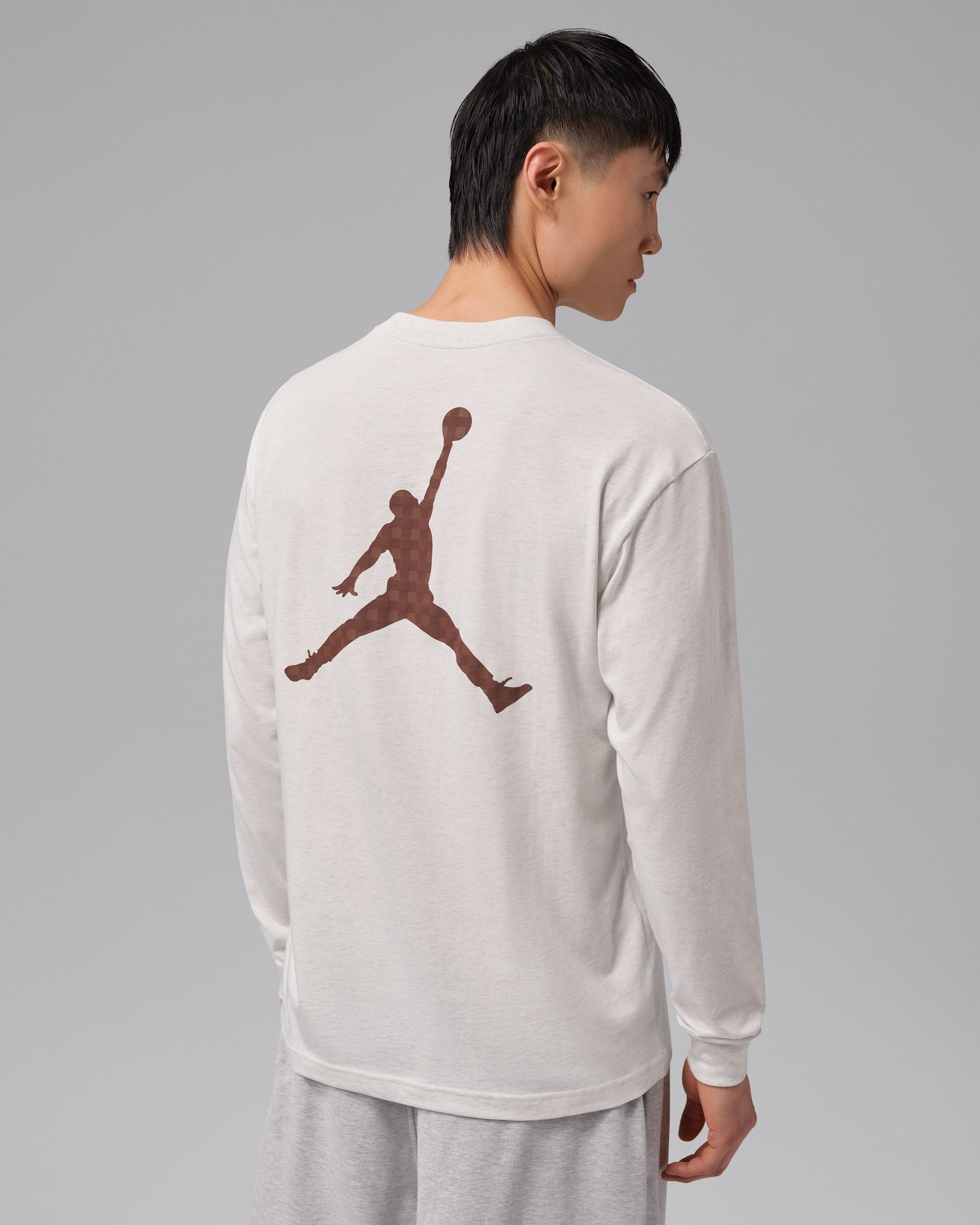 Jordan Brooklyn Men's Long-Sleeve T-Shirt - Sail/Heather