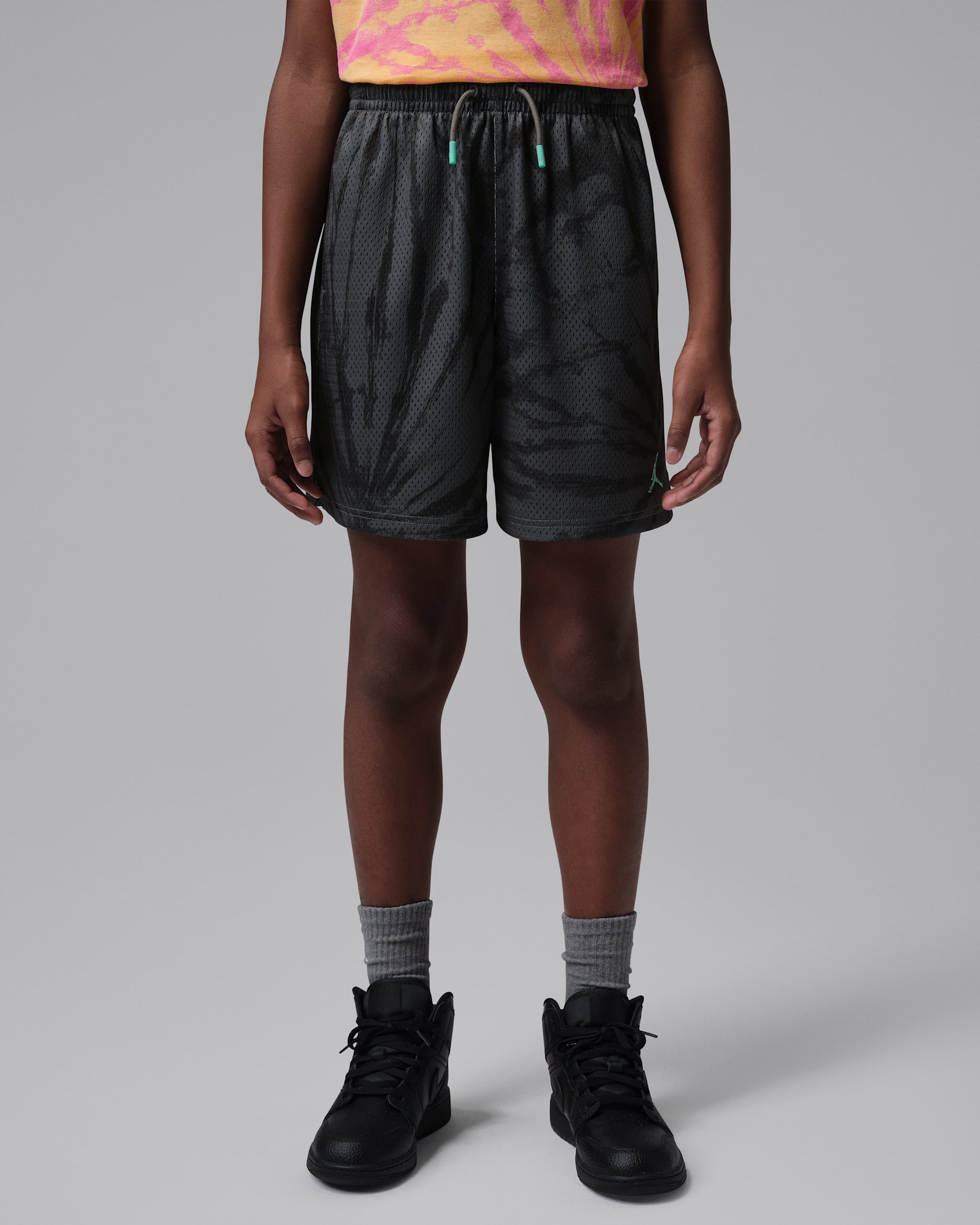 조던 주니어 타이 다이 메쉬 쇼츠 - 아이언 그레이