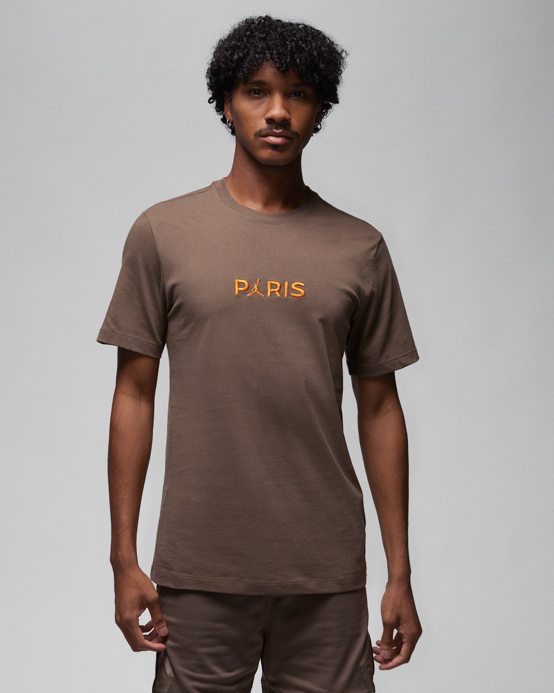 Paris Saint-Germain Men's T-Shirt - Palomino/Magma Orange