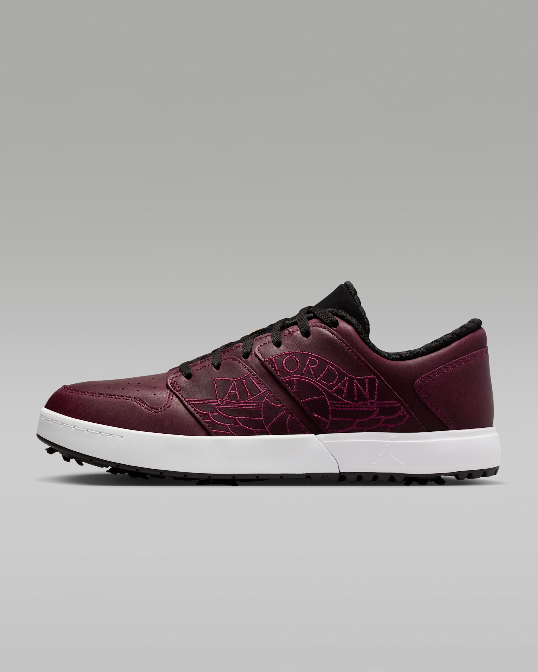 Jordan NU Retro 1 G NRG Golf Shoes - White/Black/Bordeaux