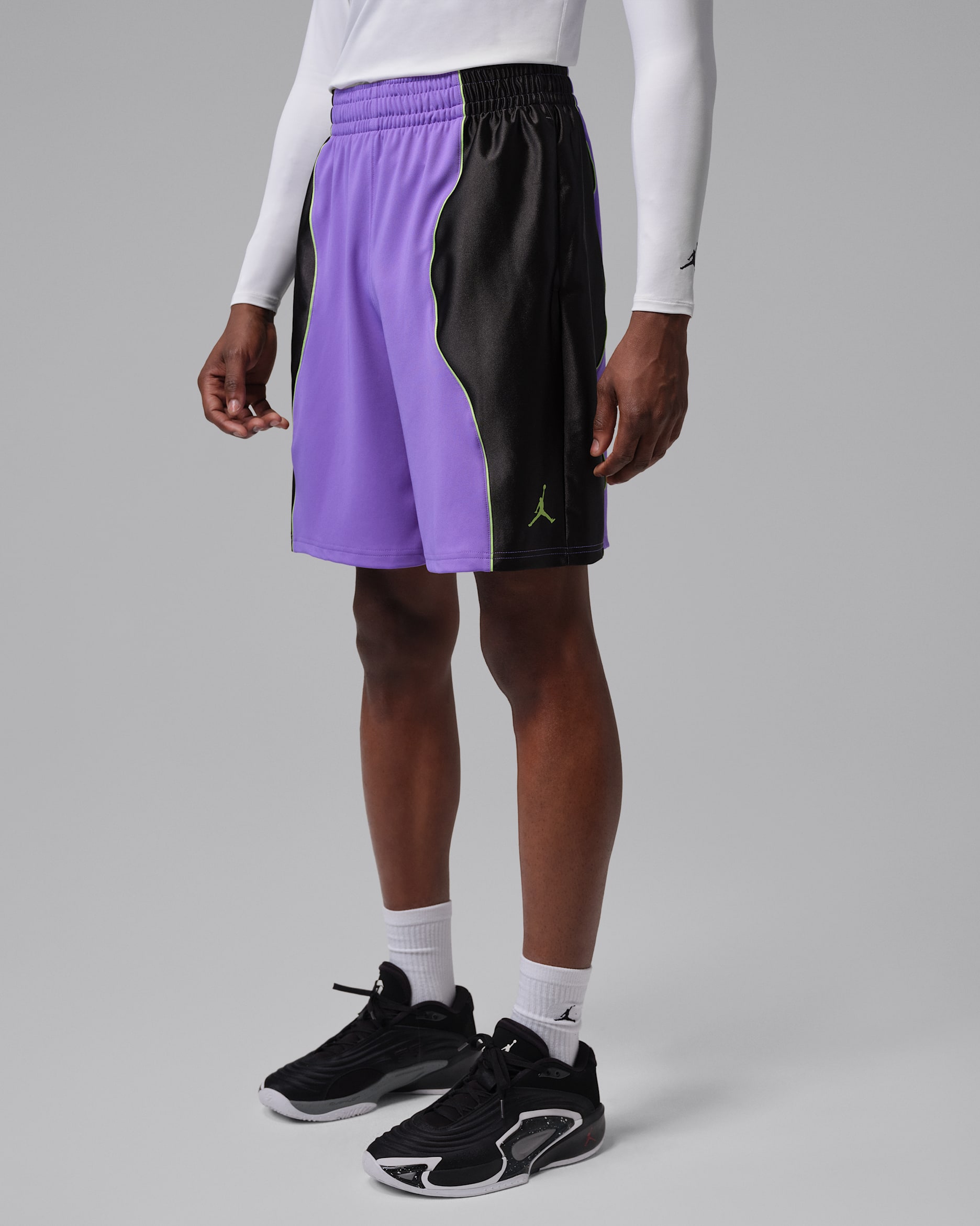 Jordan Sport Quai 54 Erkek Dri-FIT Şort - Action Grape/Off Noir/Key Lime