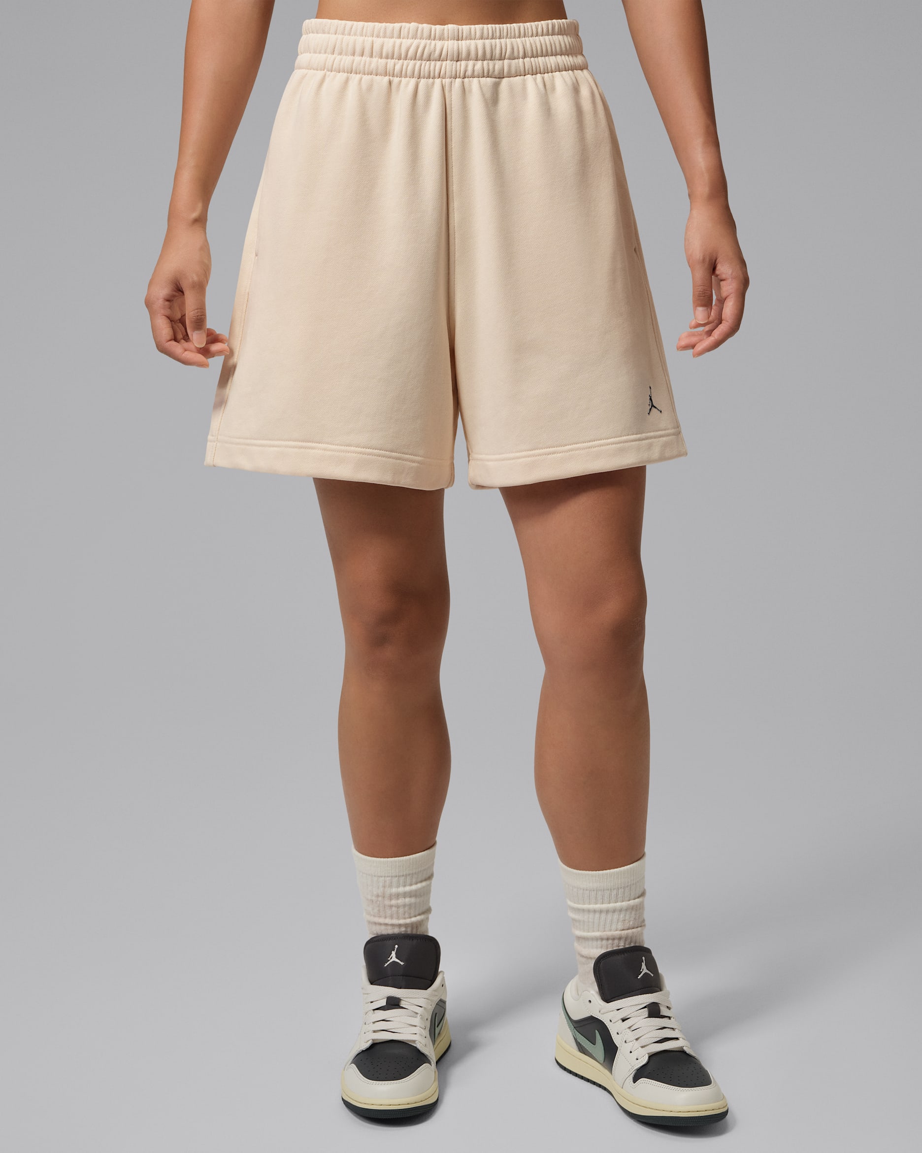 Jordan Brooklyn Fleece Women's Shorts - Pearl White