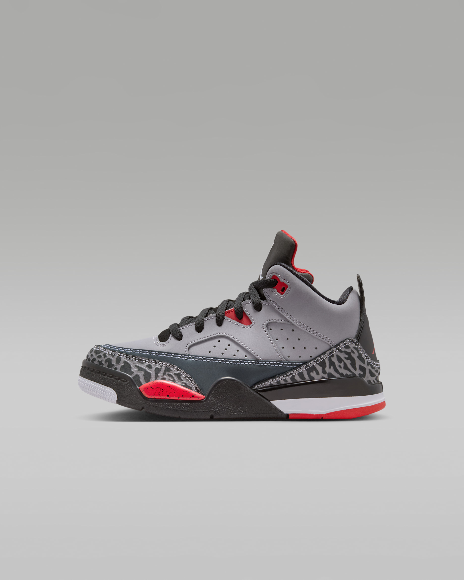 Jordan Son of Mars Low Little Kids' Shoes - Cement Grey/Black/Fire Red/White