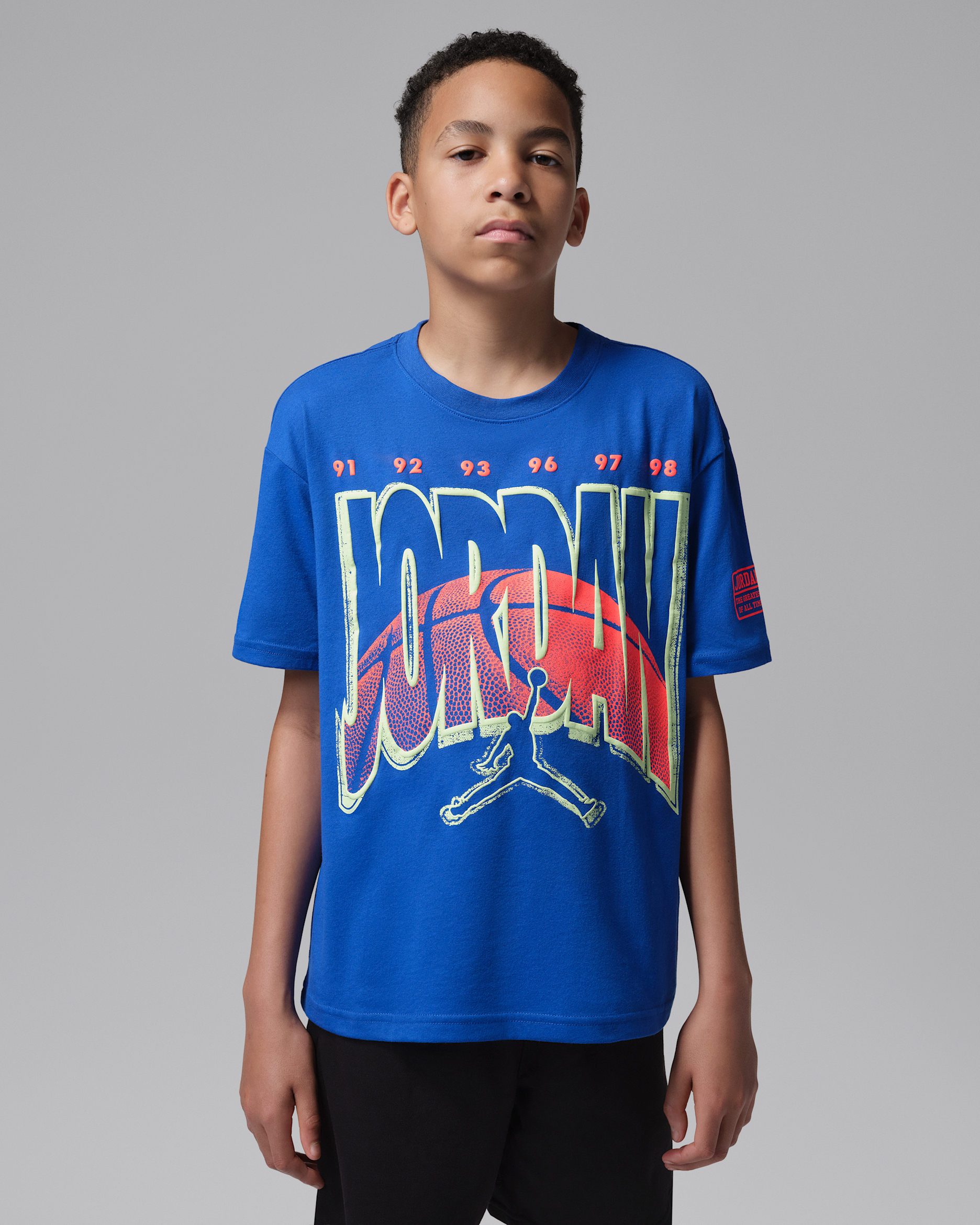 Jordan Big Kids' Ball World T-Shirt - Game Royal