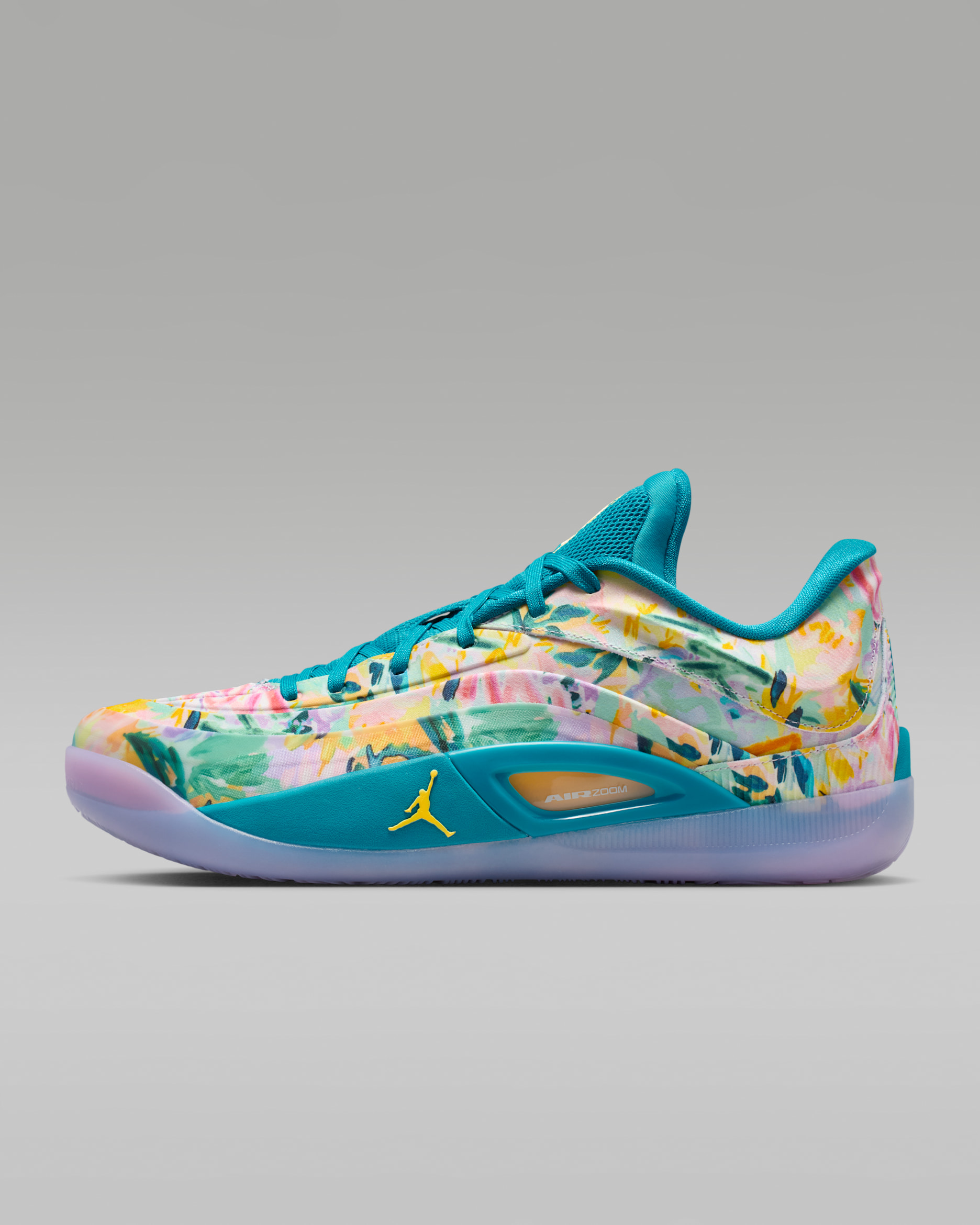 Zion 4 PF Basketball Shoes - Tropical Teal/Lilac Mist/Citron Pulse
