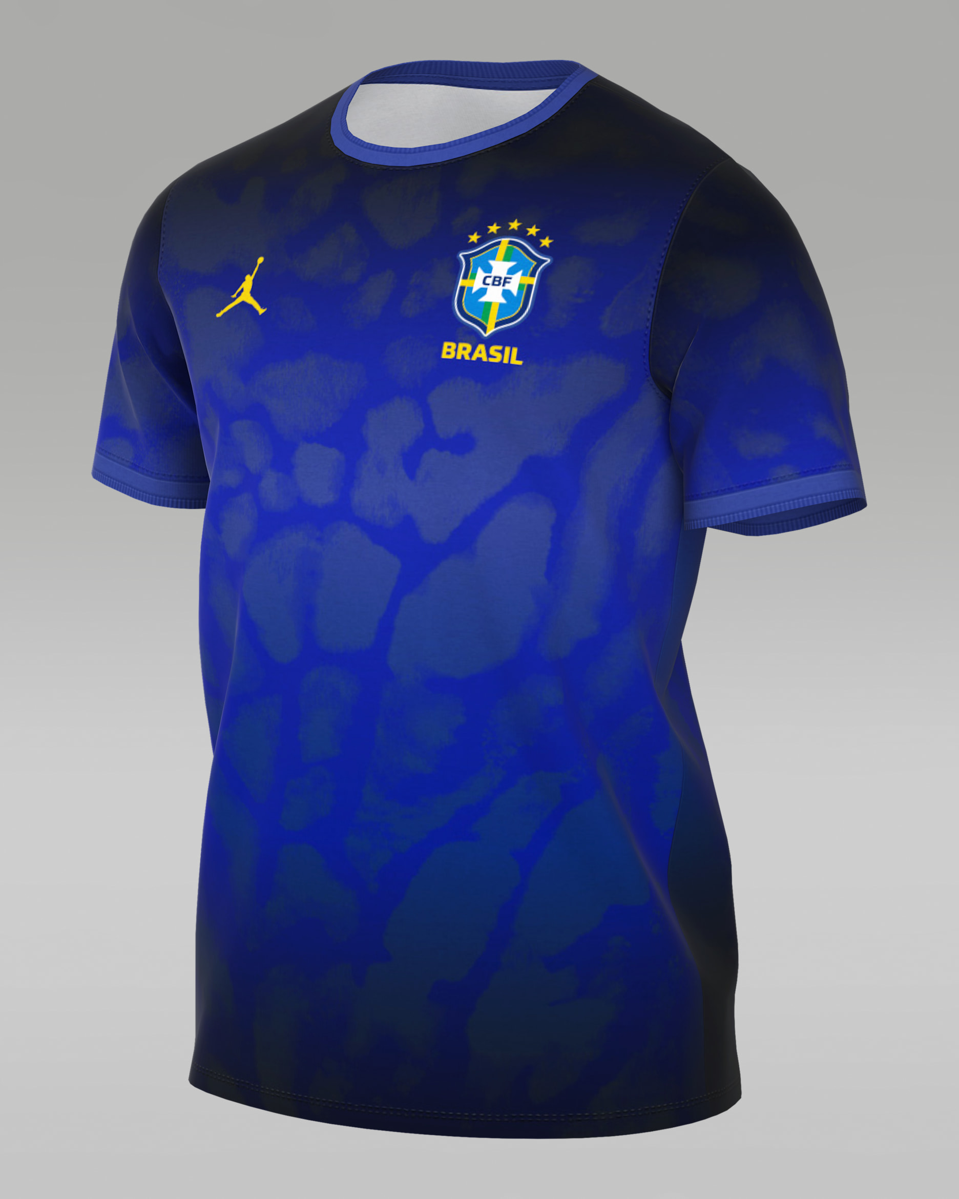 Brazil Academy Pro Men's Jordan Dri-FIT Soccer Short-Sleeve Pre-Match Top - Hyper Royal