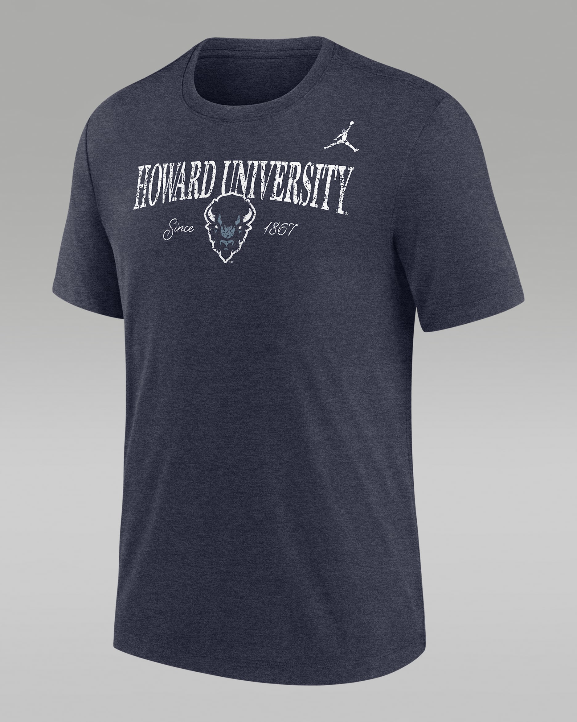 Nike College (Howard University) Men's Tri-Blend Short-Sleeve T-Shirt - College Navy