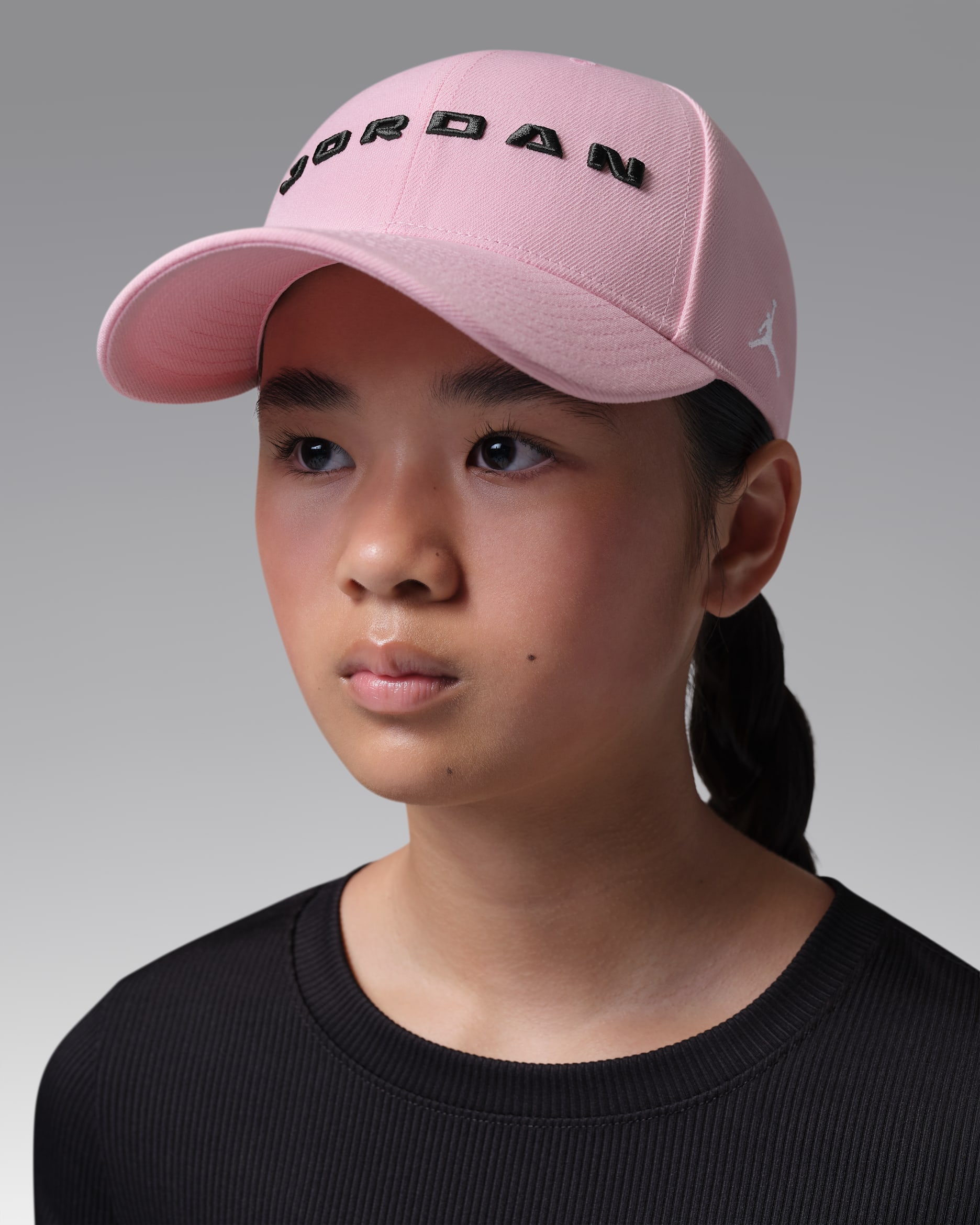 Jordan Older Kids' Structured Strapback Cap - Medium Soft Pink