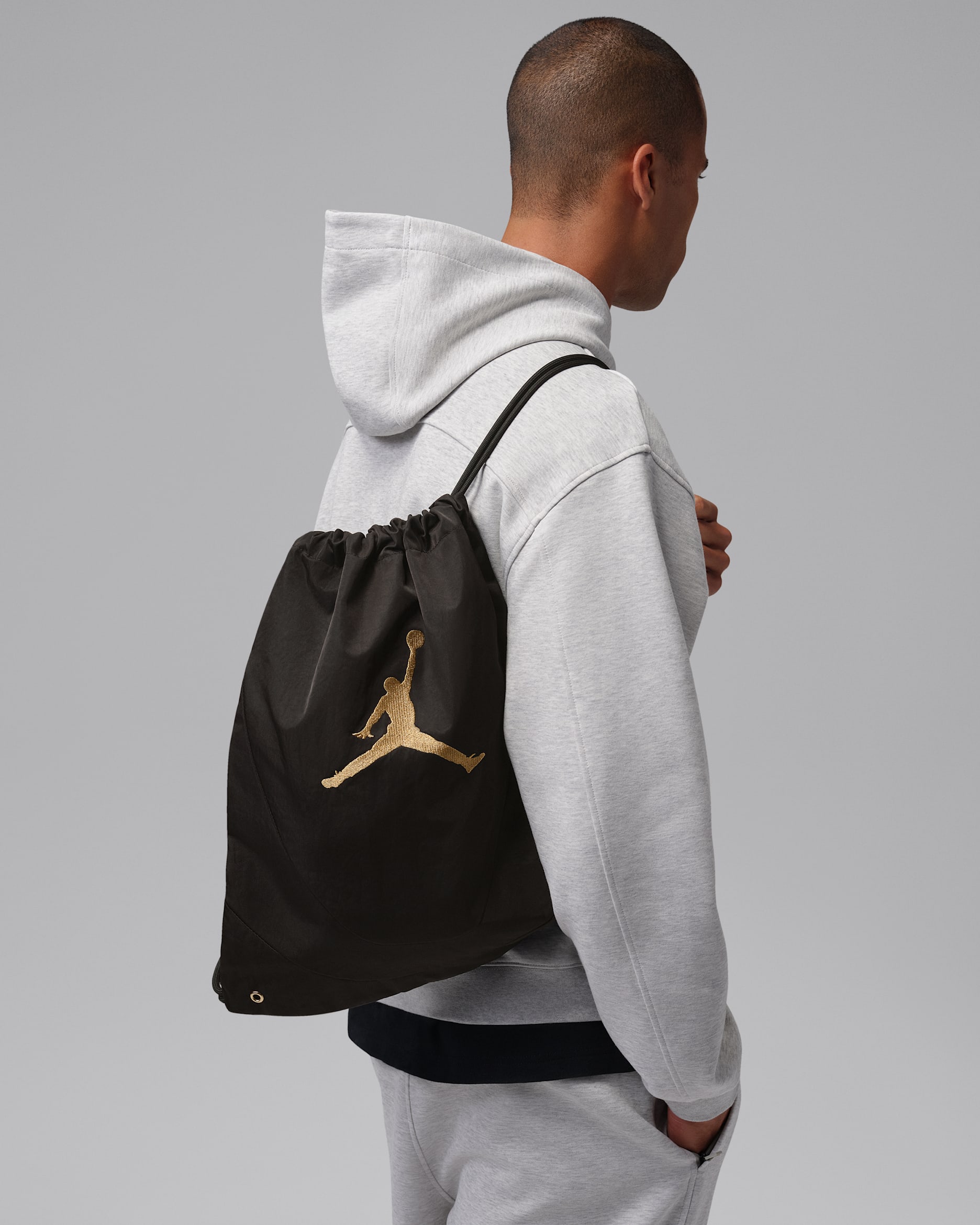 Jordan Flightcore Gym Sack (4L) - Black/Gold