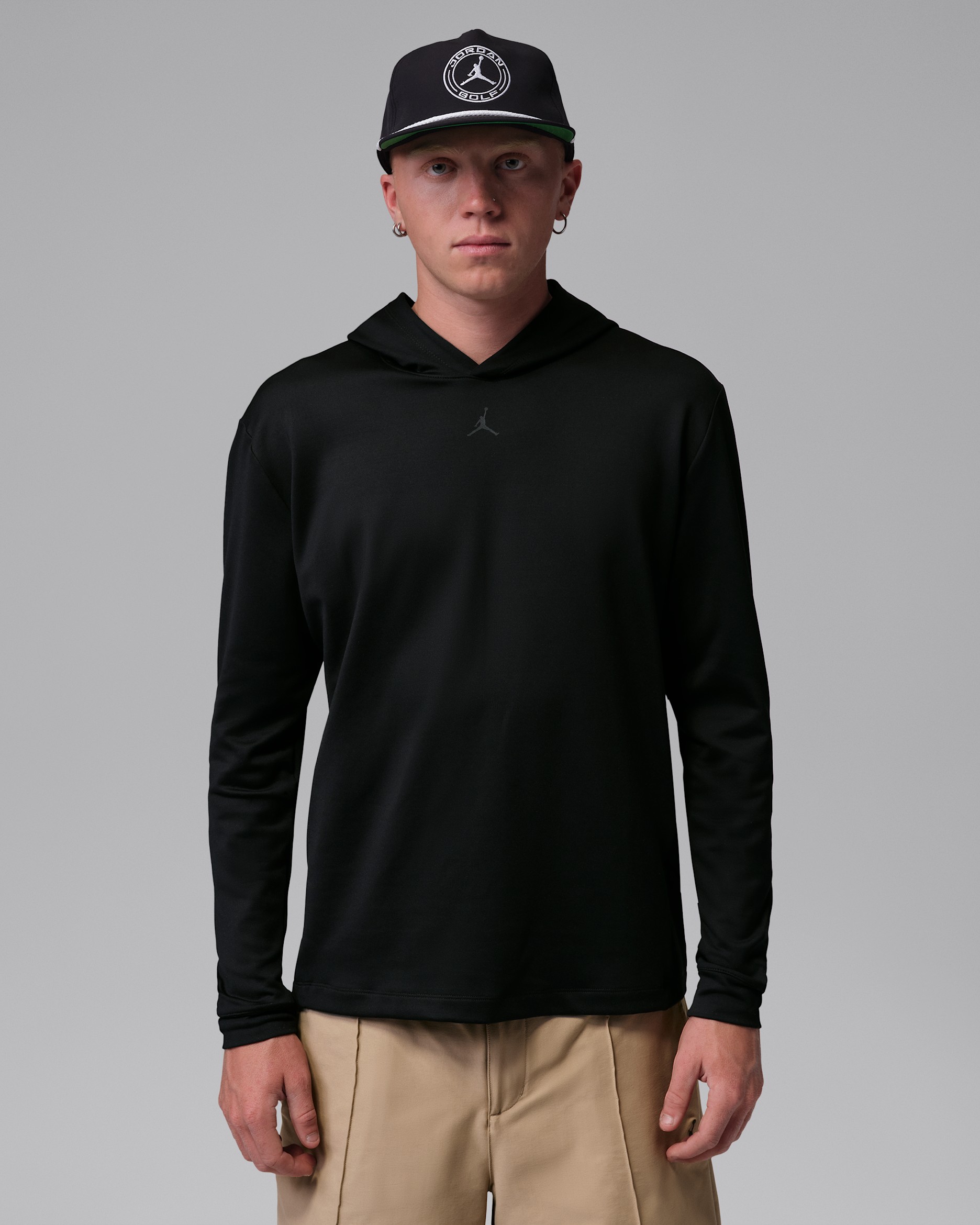 Jordan Men's Dri-FIT Golf Hoodie - Black/Off Noir/Black