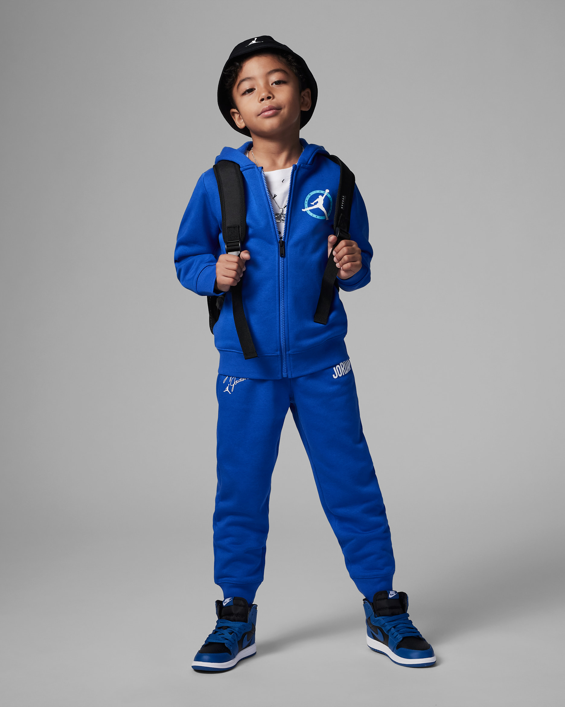 Jordan Flight MVP Full-Zip Set Little Kids' Set - Game Royal