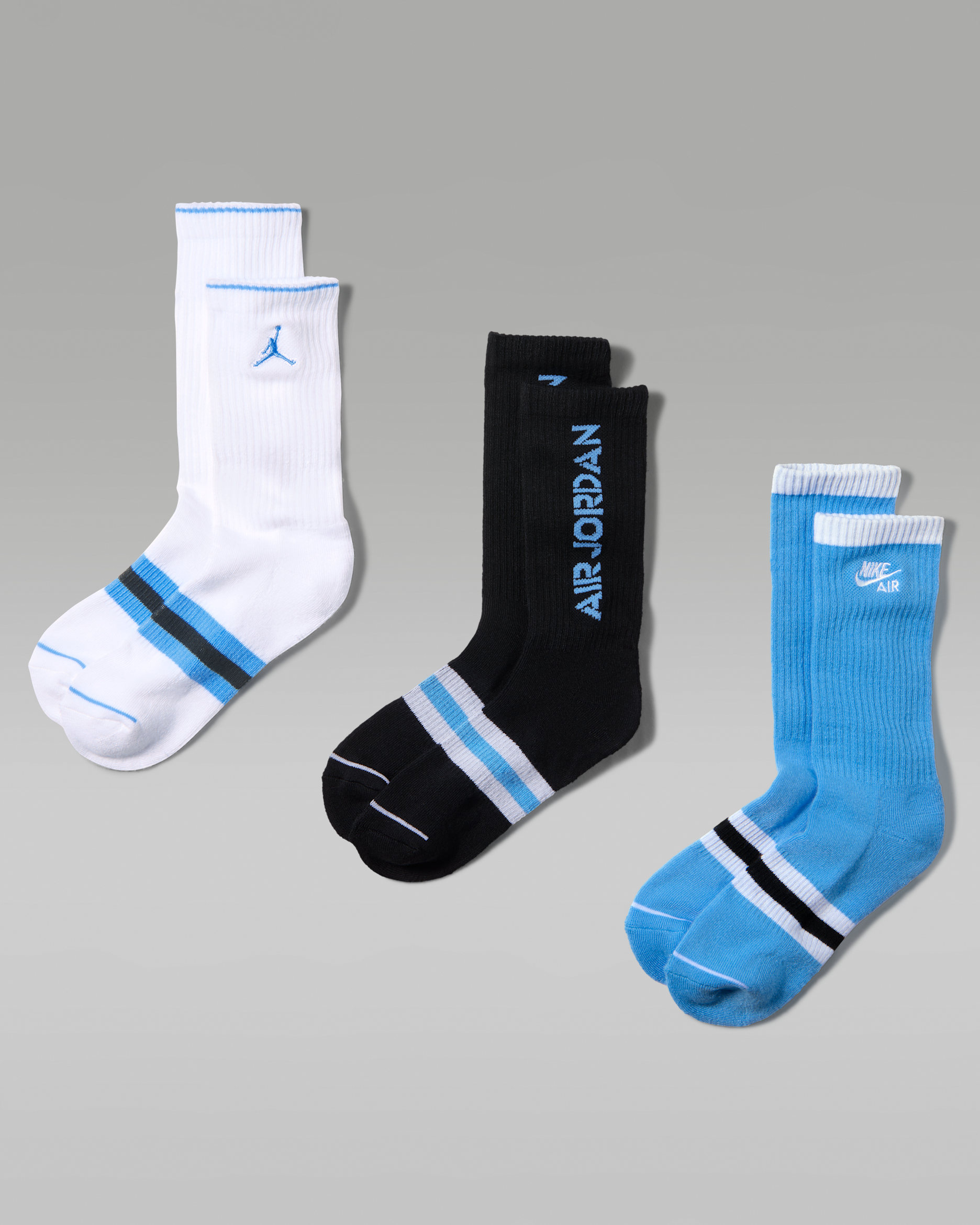 Calcetas AJ5 para niños (3 pares) Jordan - Azul universitario