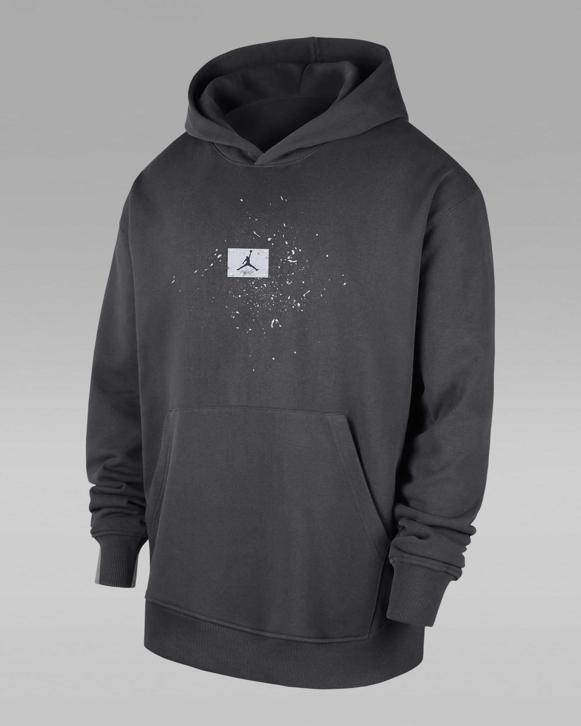 Chicago Bulls Jordan Basketball Flight Fleece-Hoodie für Herren - Anthracite/Weiß